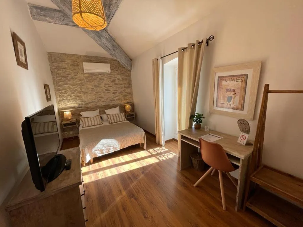 Photo of the whole room, Bed in Hotel Mas De Galoffre
