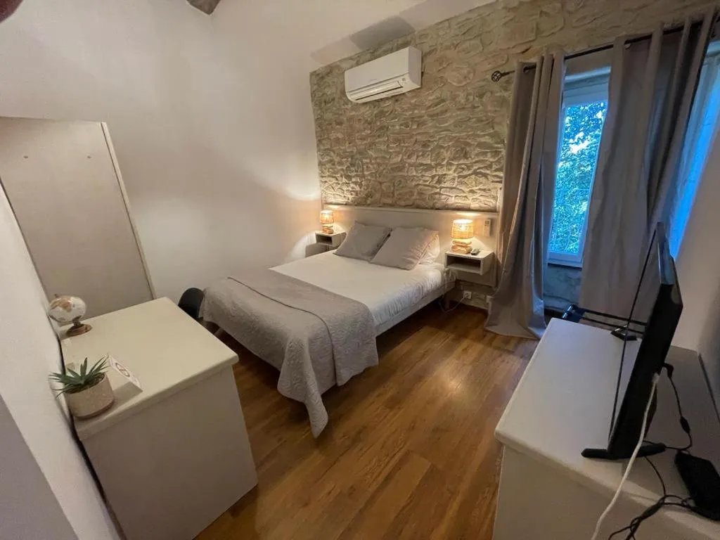 Photo of the whole room, Bed in Hotel Mas De Galoffre