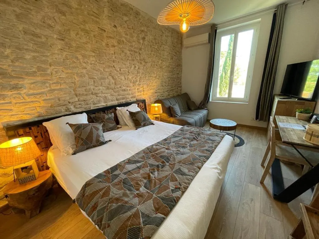 Photo of the whole room, Bed in Hotel Mas De Galoffre