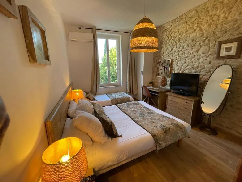 Photo of the whole room, Bed in Hotel Mas De Galoffre