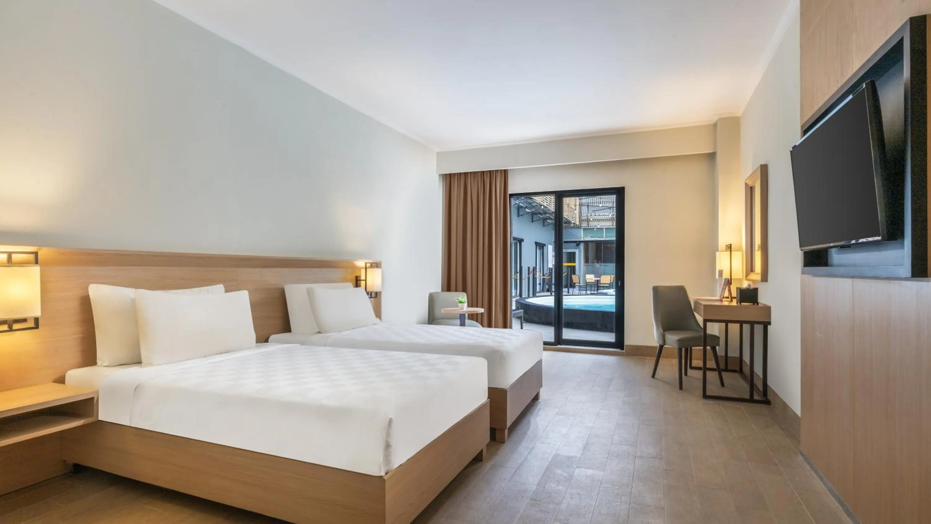 Swimming pool, Bed in Swiss-Belhotel Manokwari