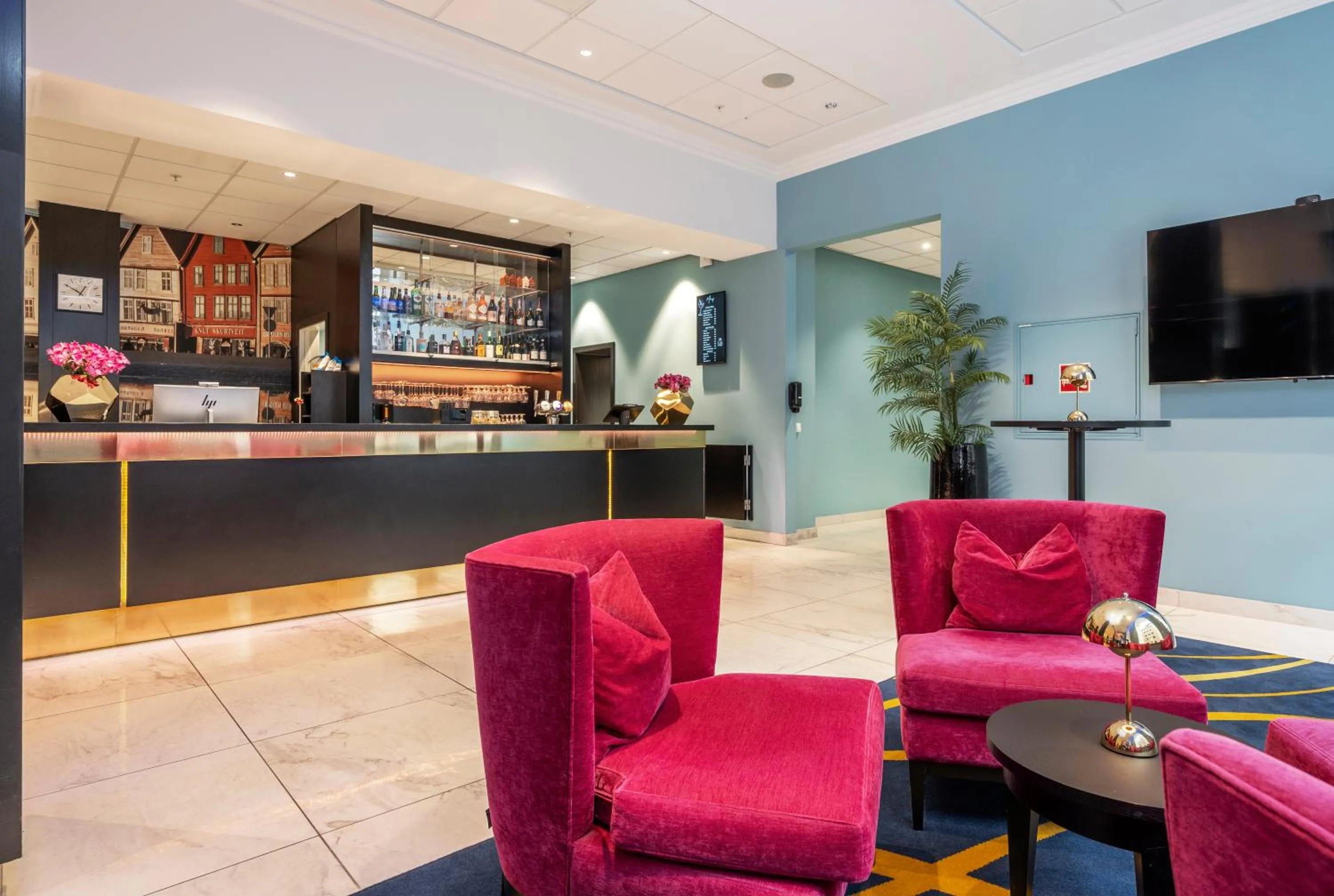 Lobby or reception in Thon Hotel Rosenkrantz Bergen