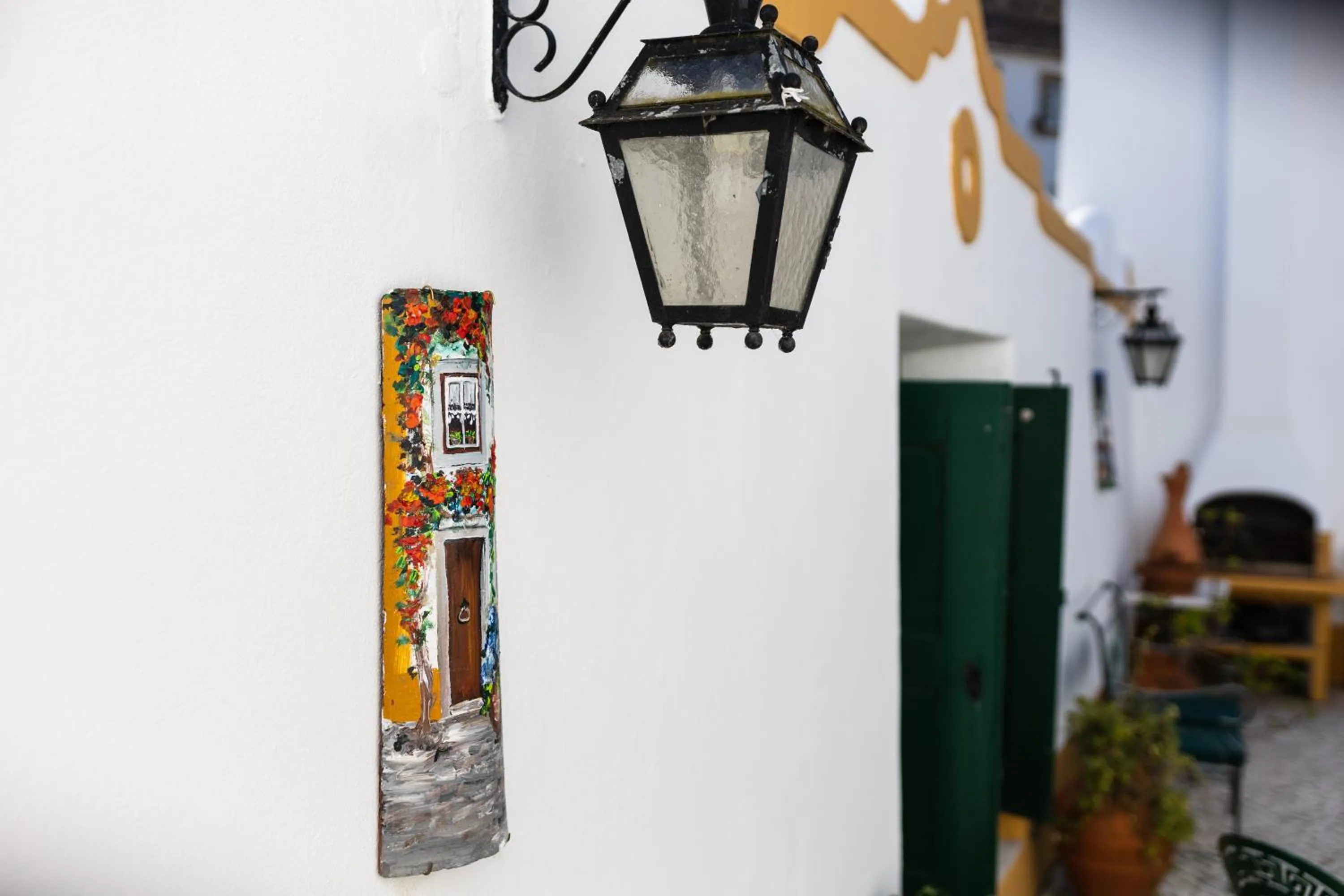 Inner courtyard view in Casa de S. Thiago do Castelo