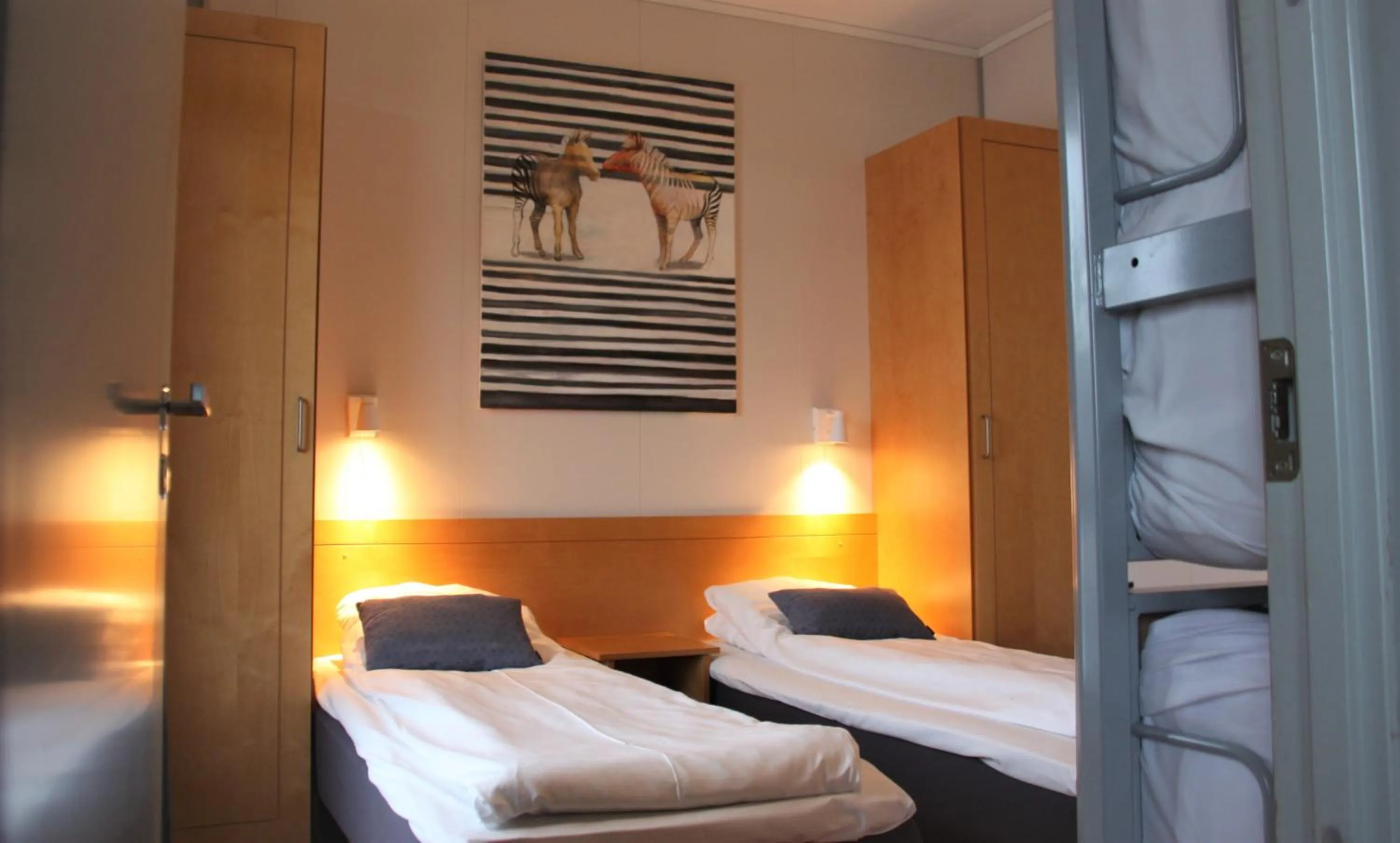 Bed in Vikingskipet Hotell