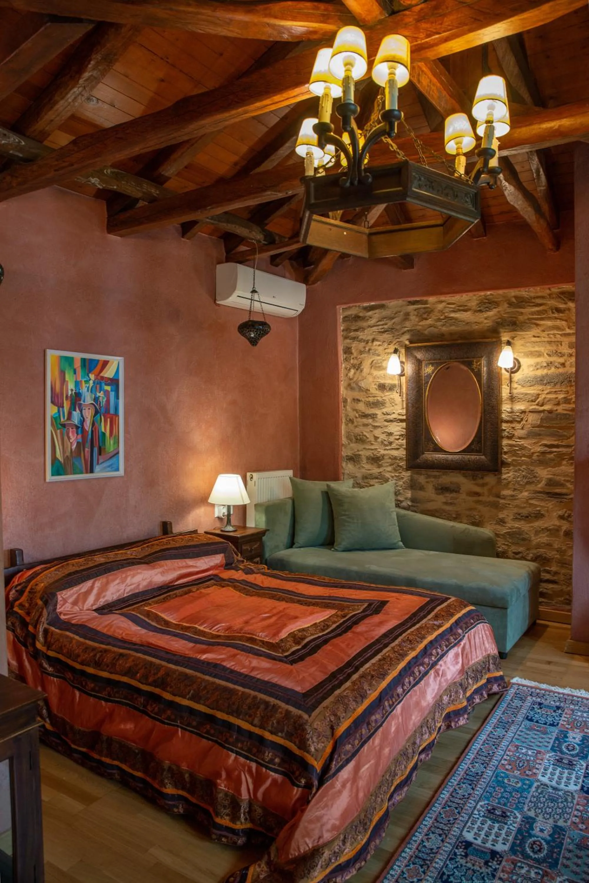 Bed in Archontiko Stamou