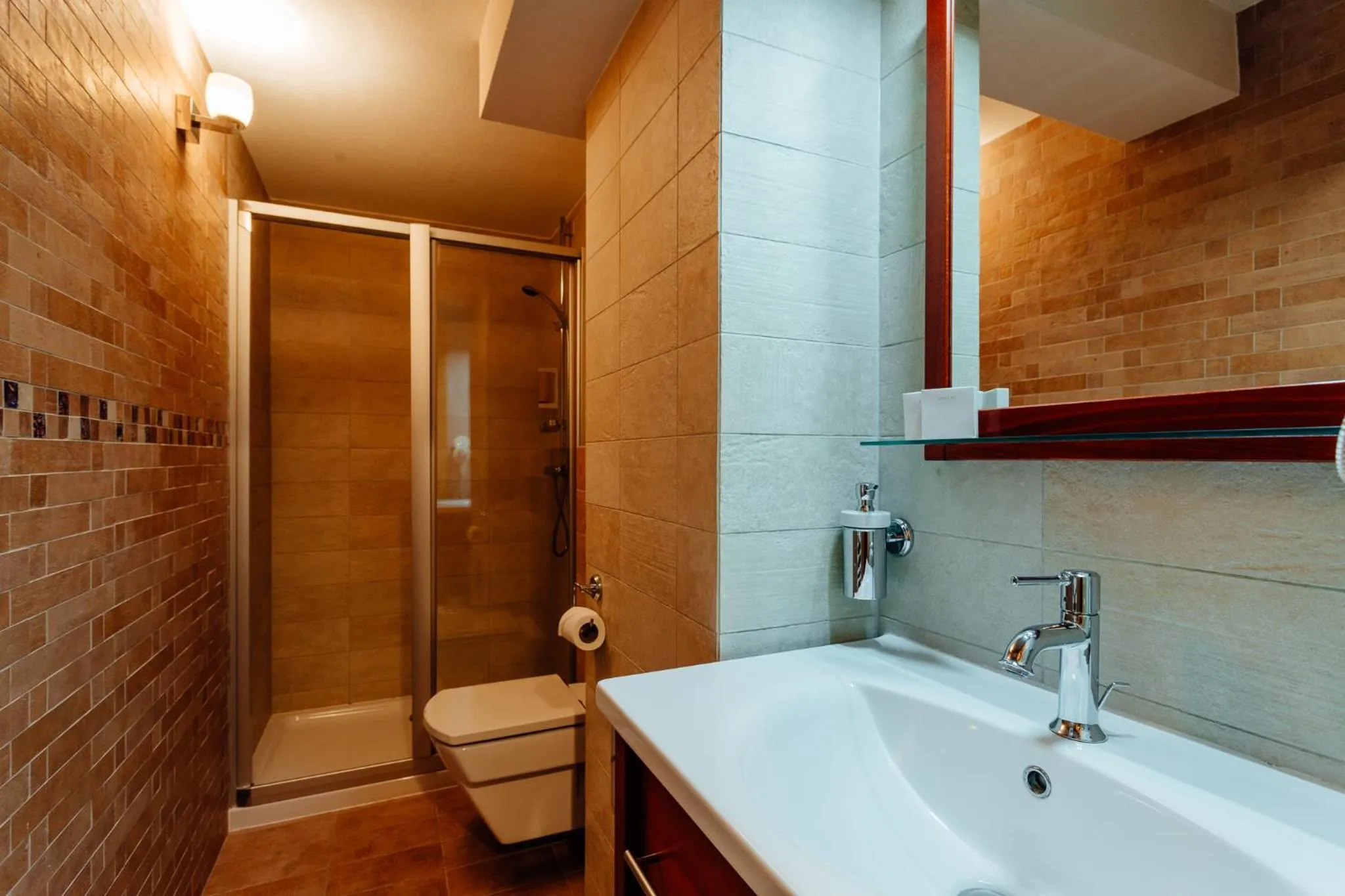 Shower in Hotel Mikulášska Chata