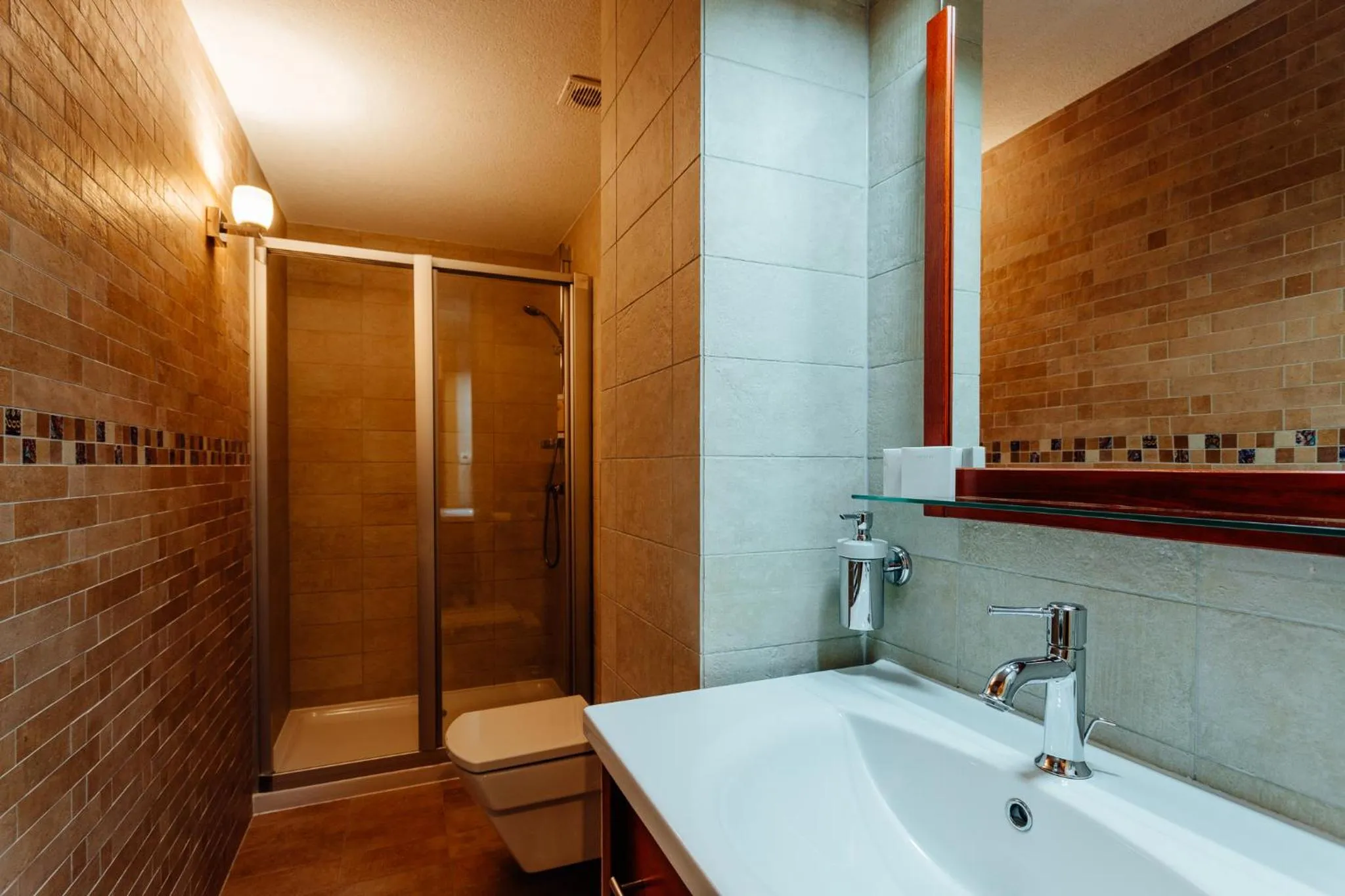 Shower in Hotel Mikulášska Chata