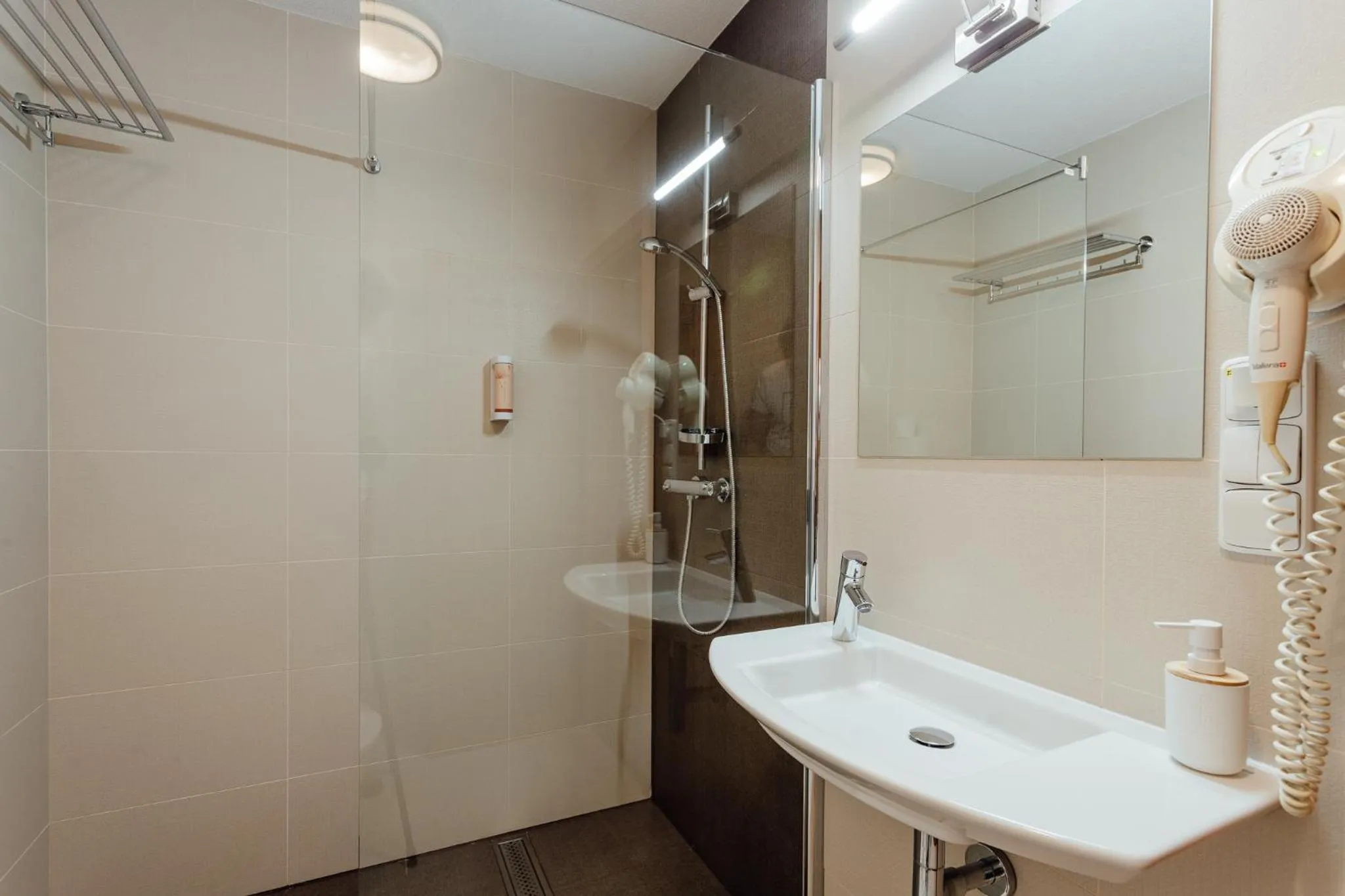 Shower in Hotel Mikulášska Chata