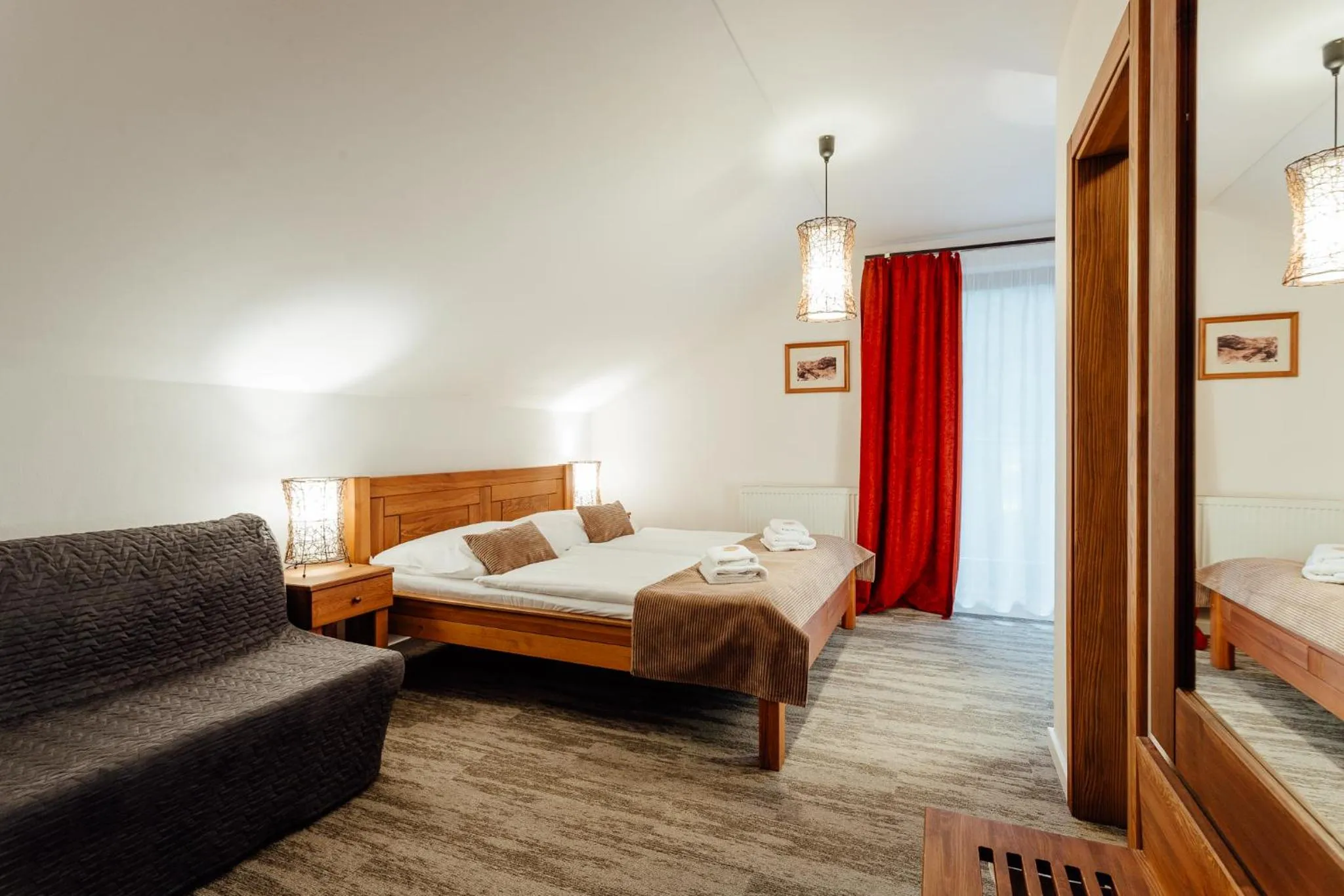 Bed in Hotel Mikulášska Chata