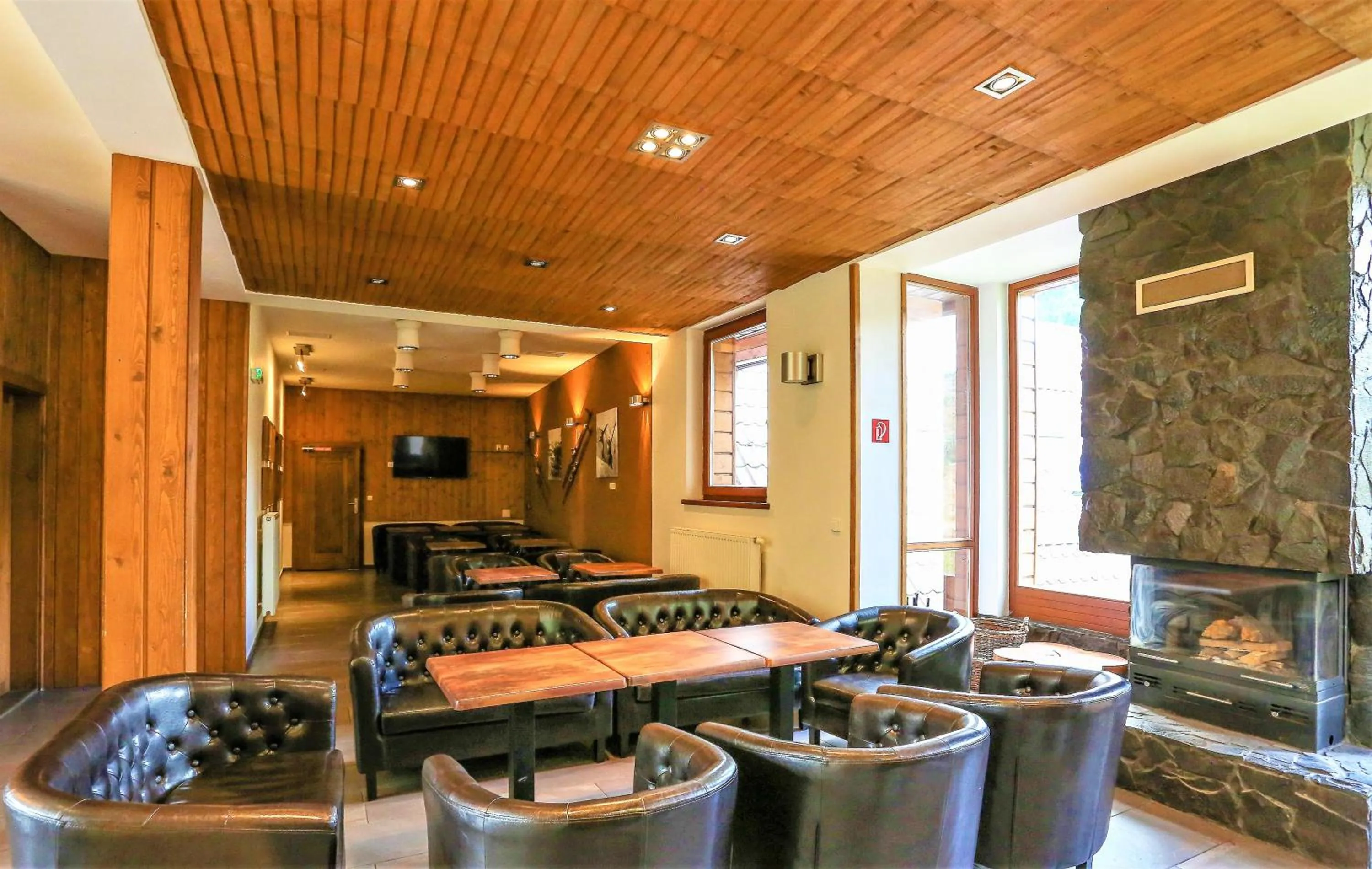 Lounge or bar in Hotel Mikulášska Chata