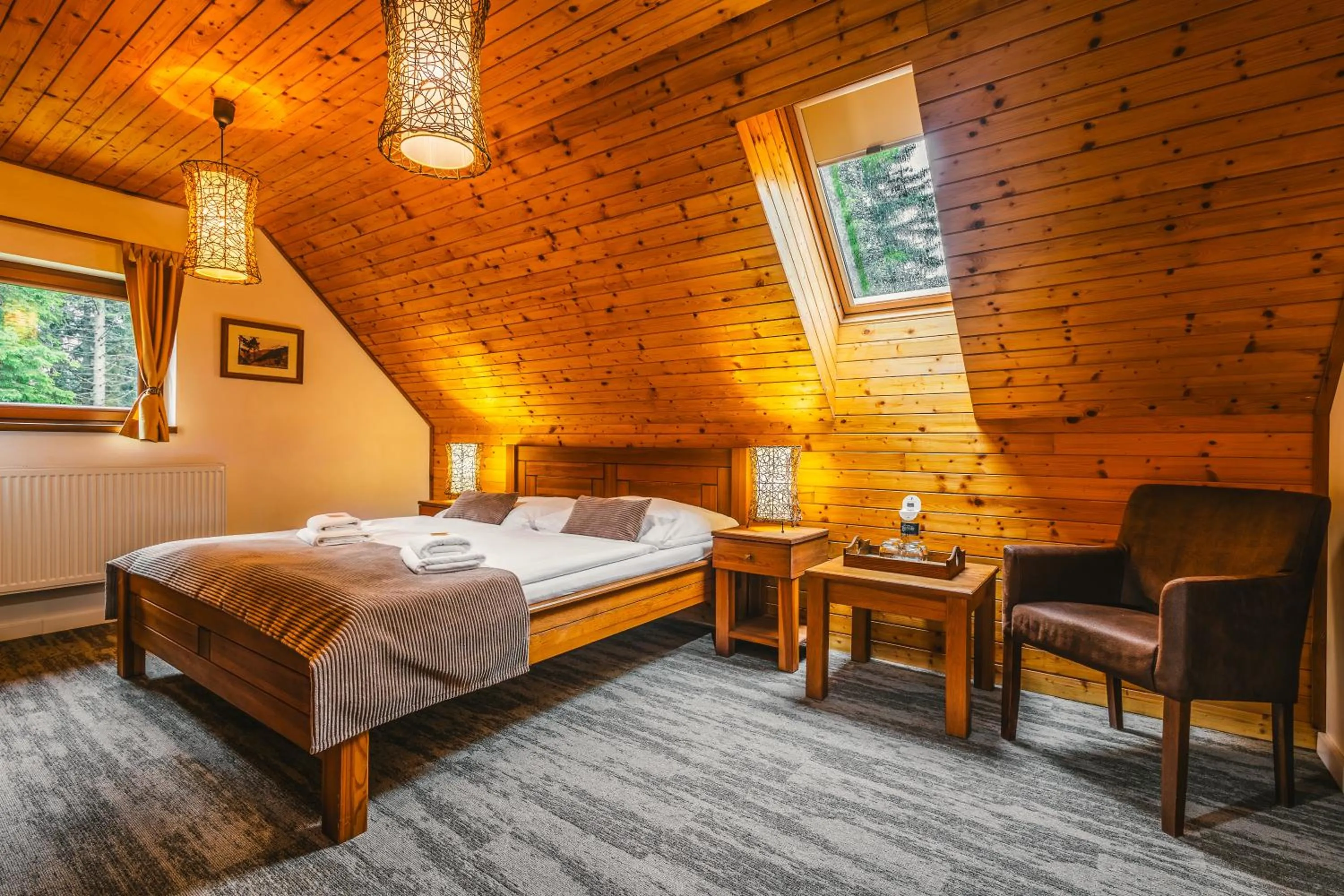 Photo of the whole room, Bed in Hotel Mikulášska Chata