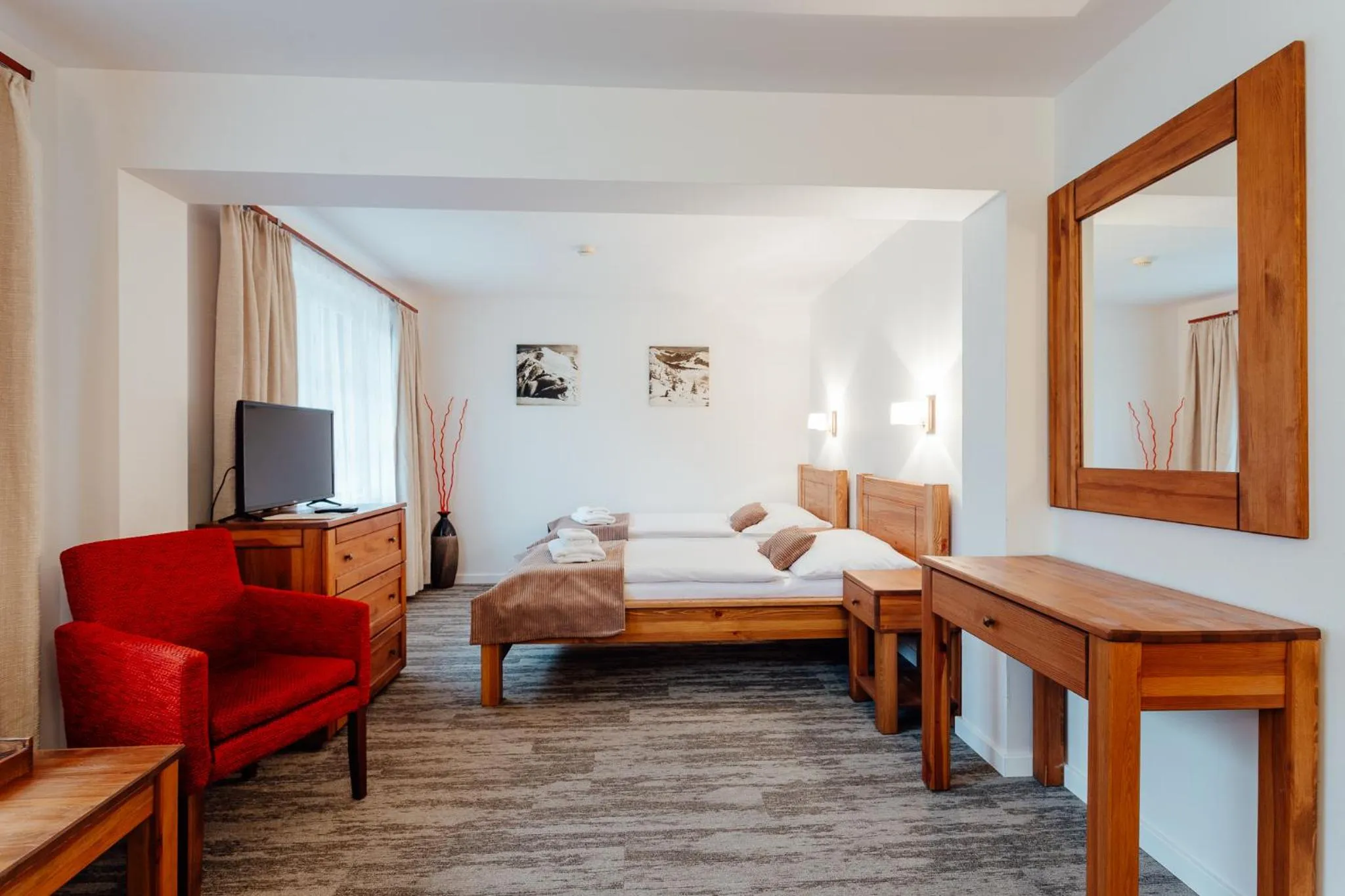 Bed in Hotel Mikulášska Chata