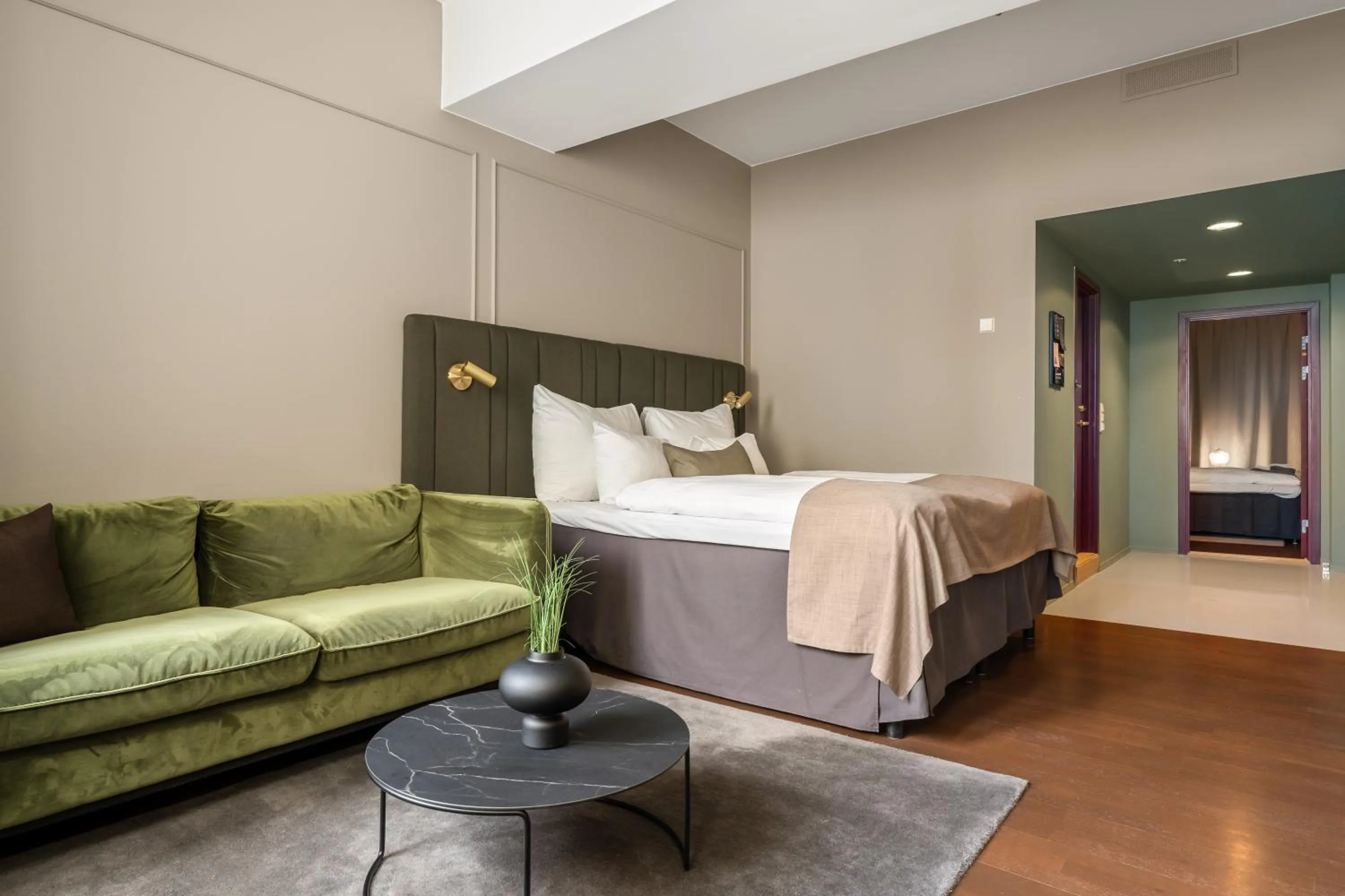 Bed in Home Hotel Bryggen