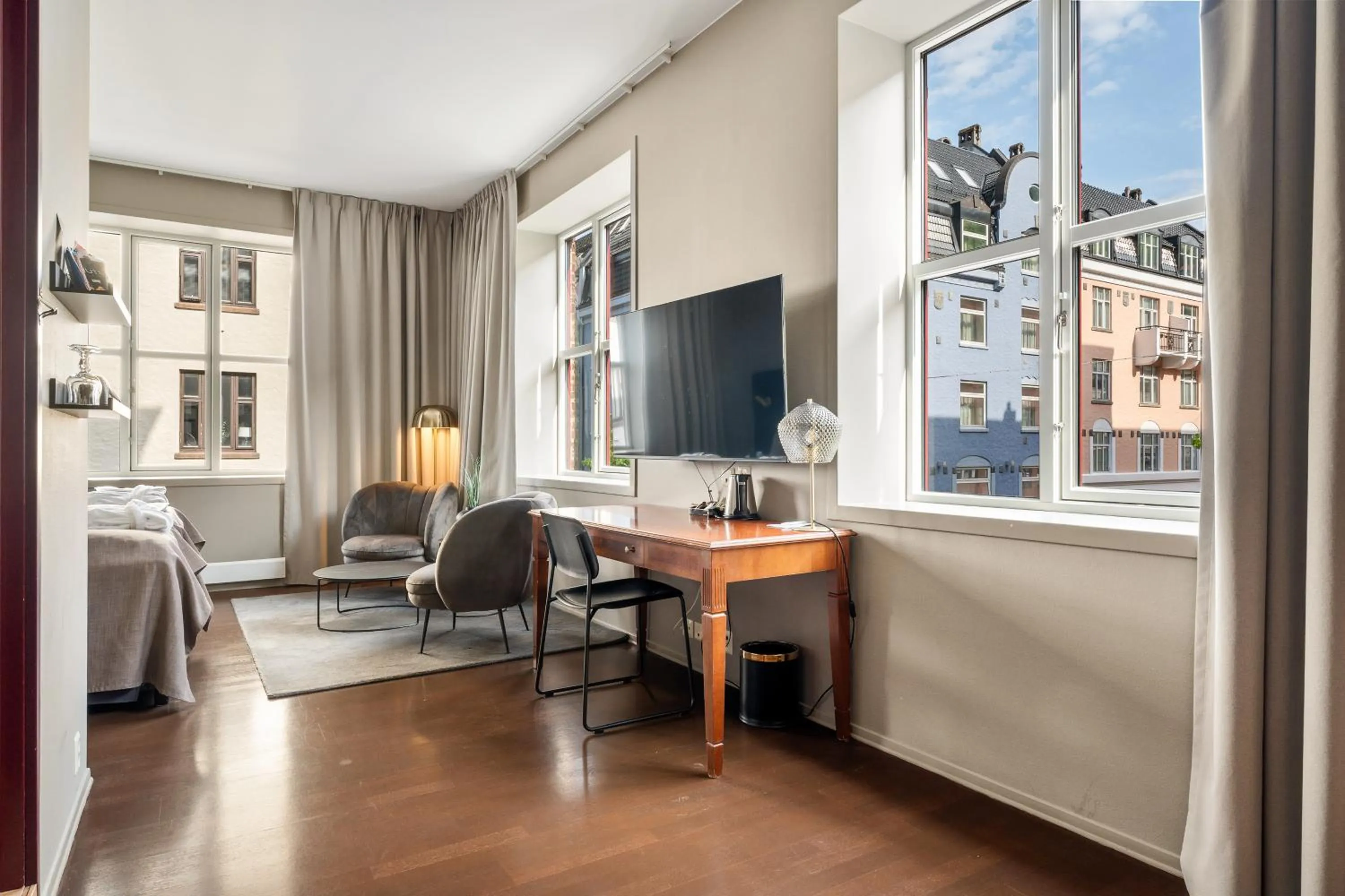 Bed in Home Hotel Bryggen