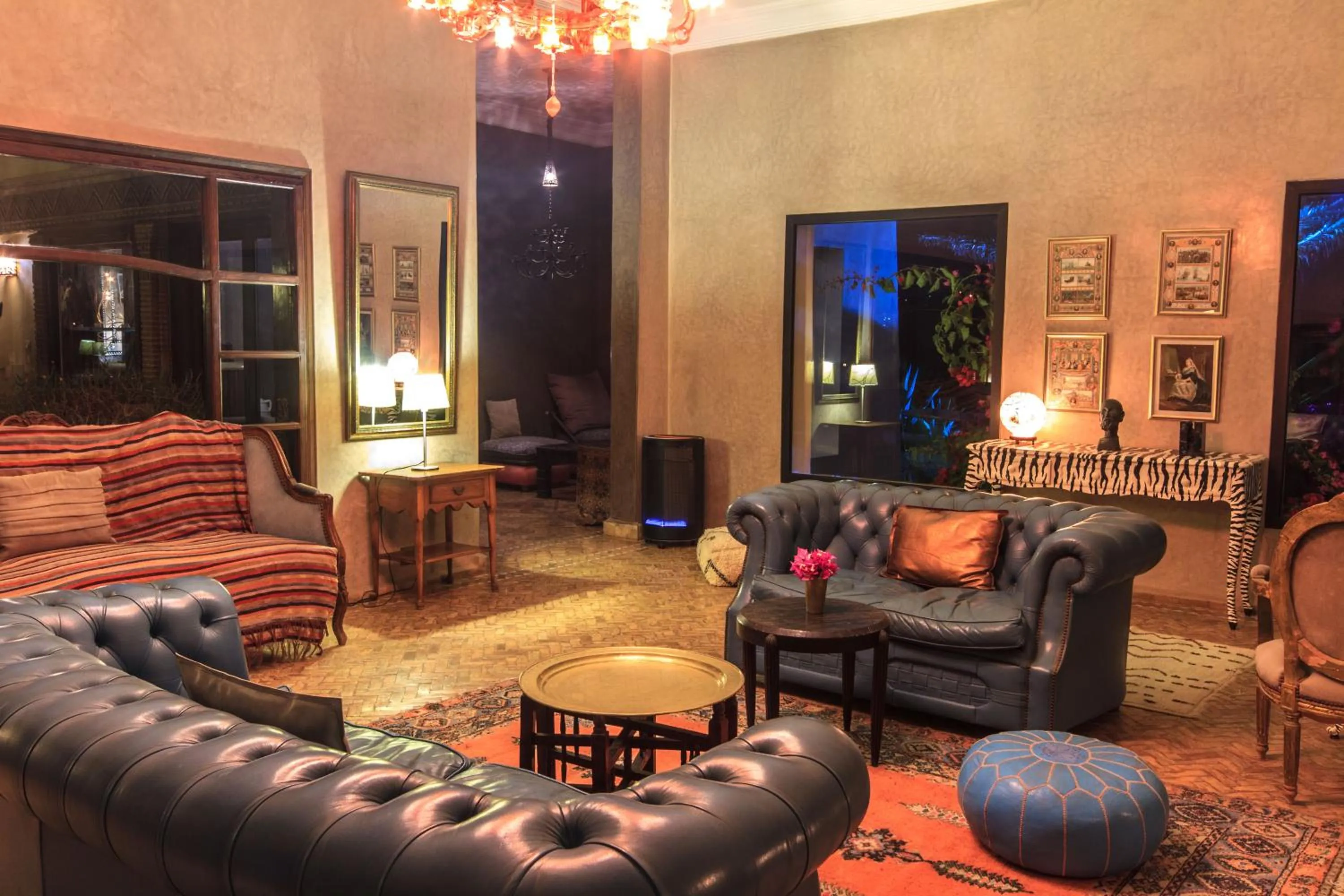 Living room in Kasbah Tabelkoukt