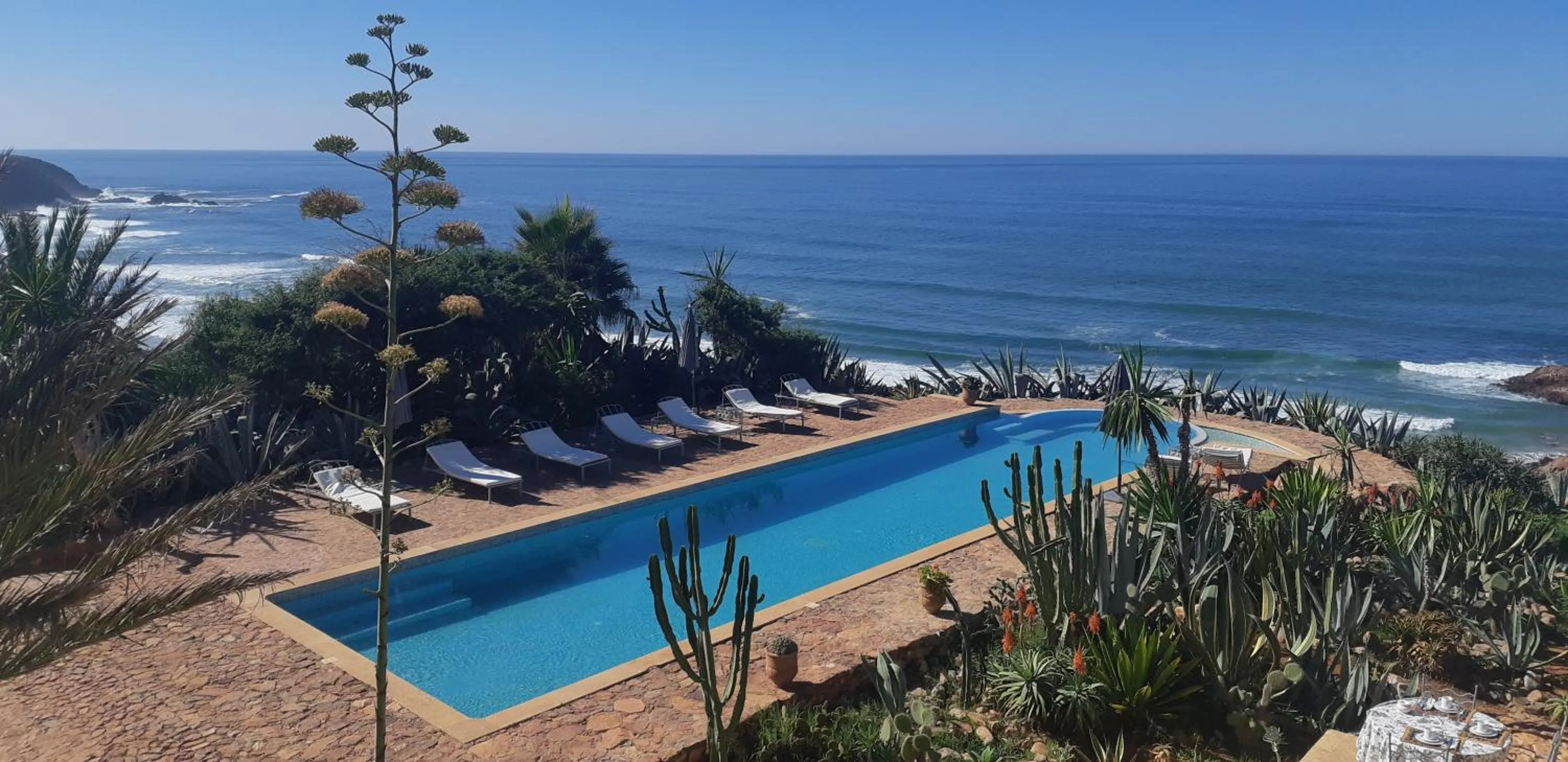 Swimming pool in Kasbah Tabelkoukt