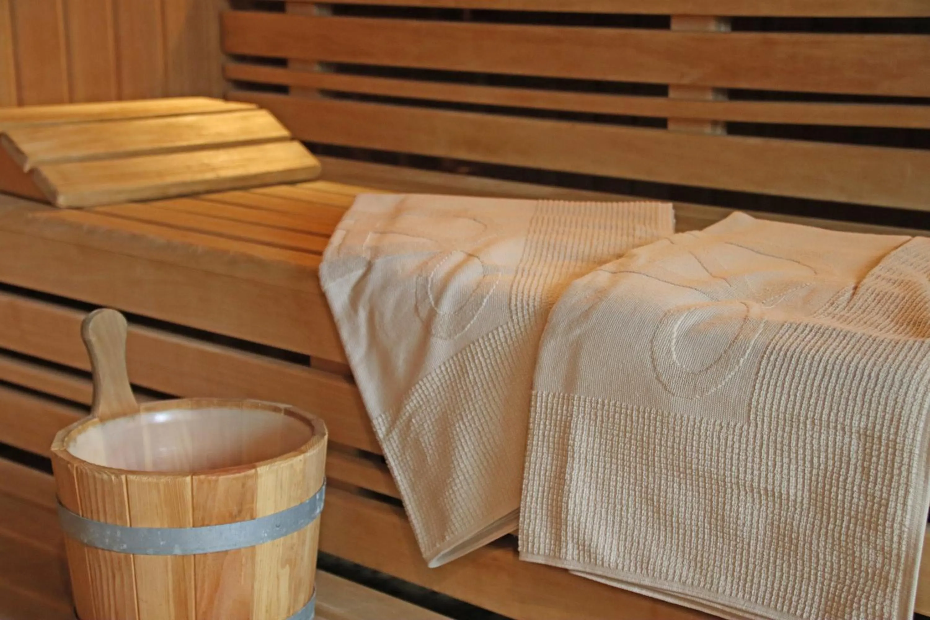 Sauna, Bed in Waldhotel Luise