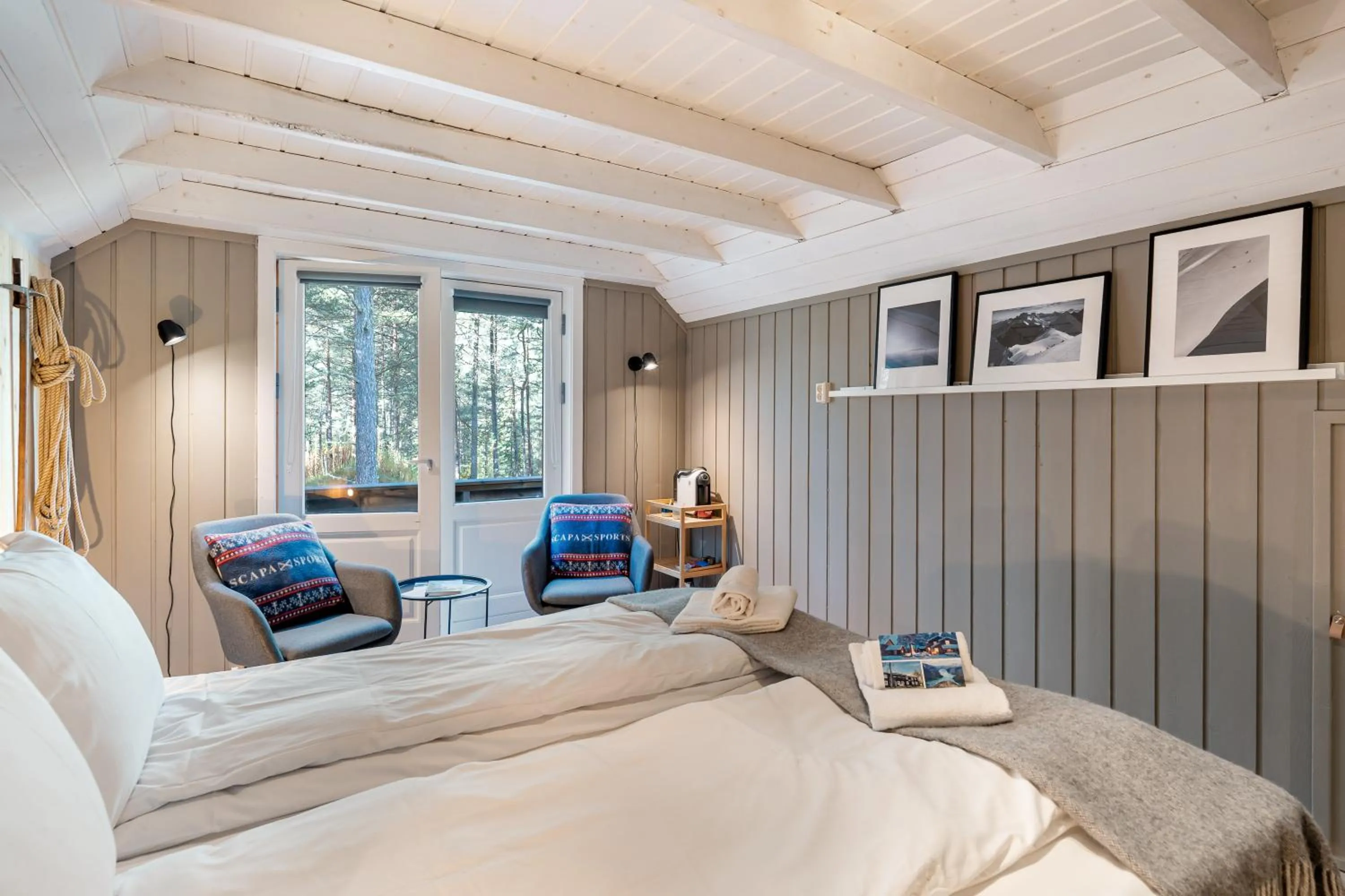 Bed in Herangtunet Mountain Lodge