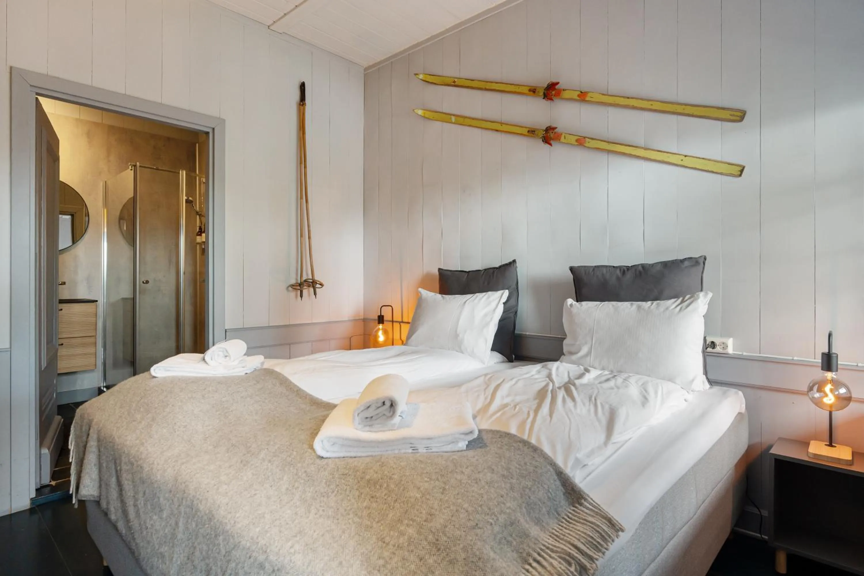 Bed in Herangtunet Mountain Lodge