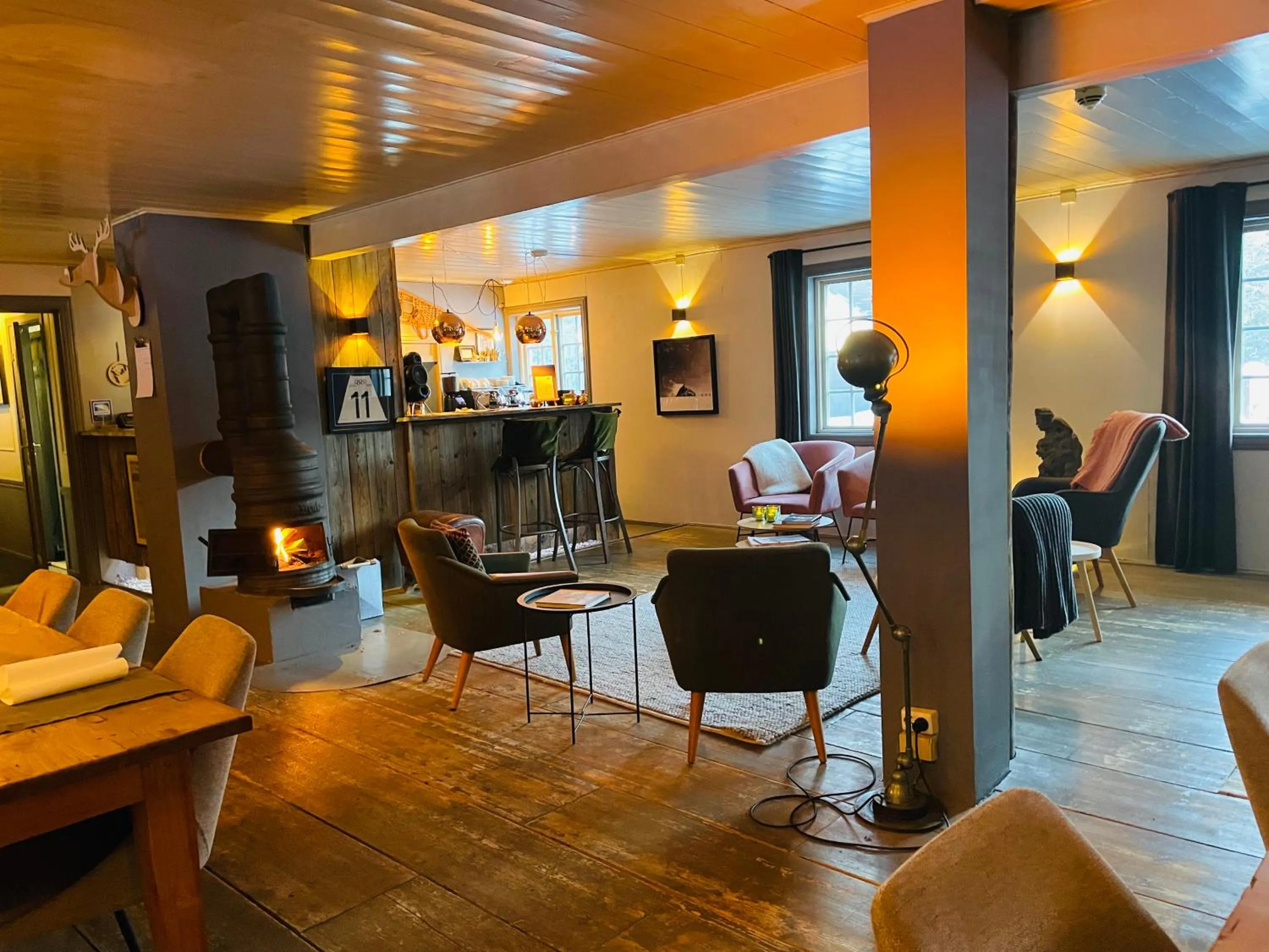 Seating area in Herangtunet Mountain Lodge