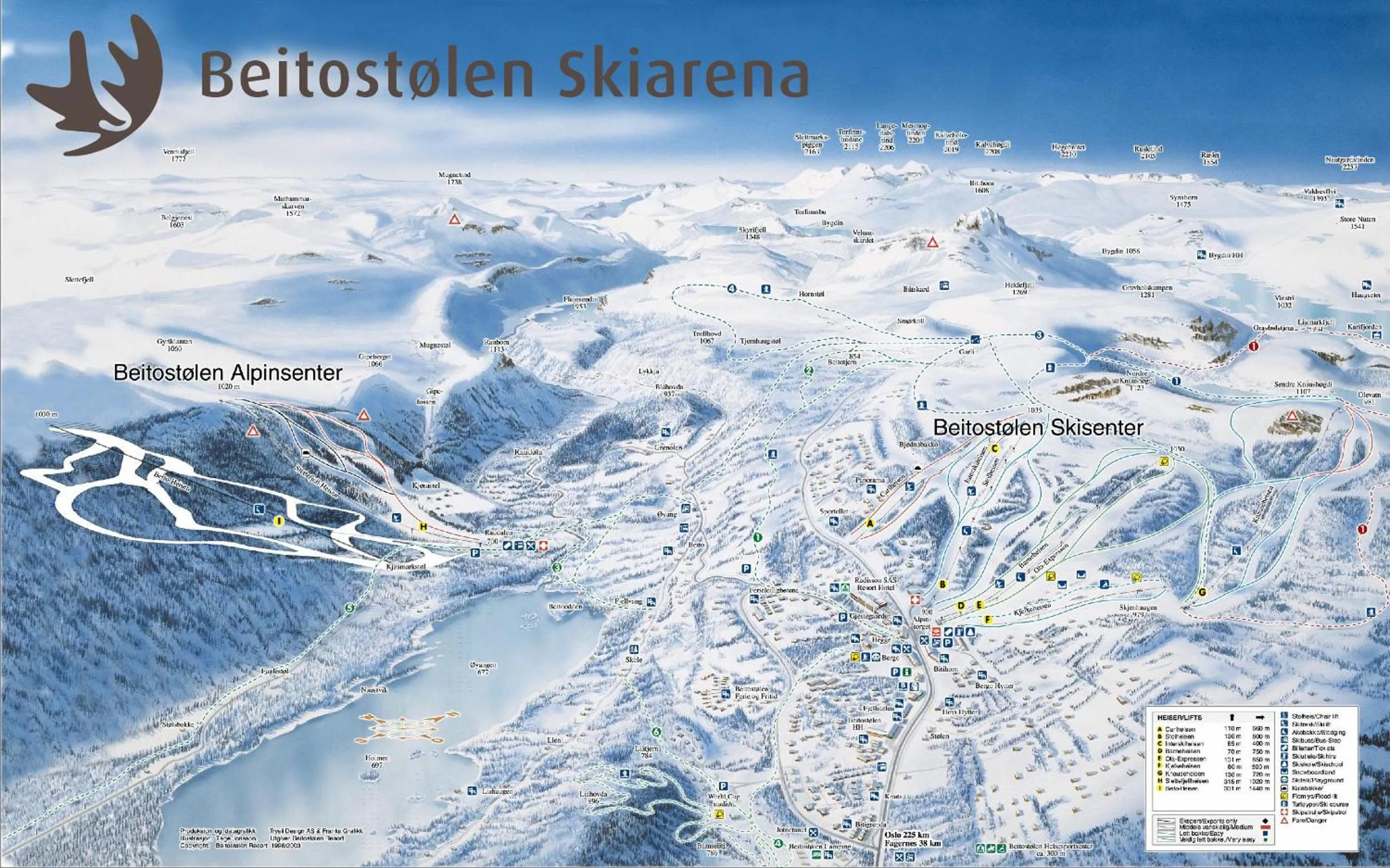 Skiing in Herangtunet Mountain Lodge