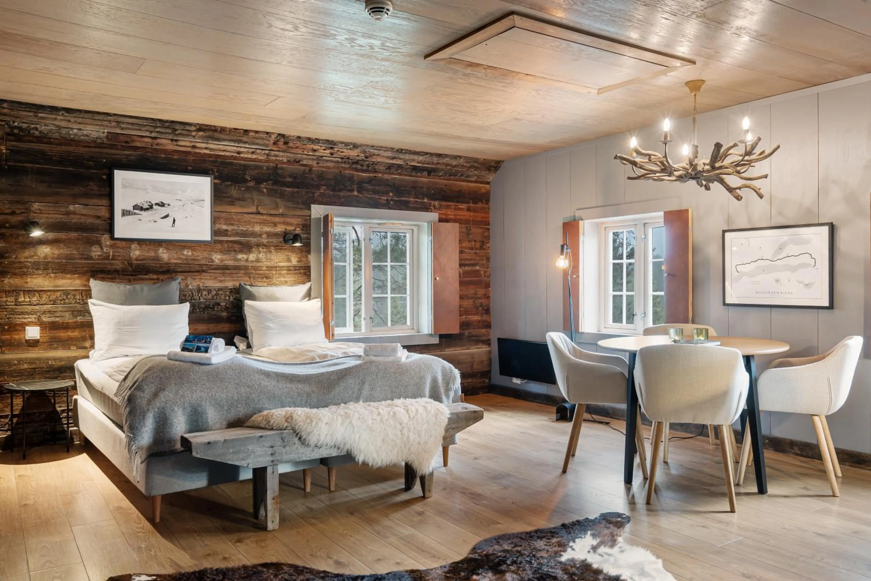 Bed in Herangtunet Mountain Lodge