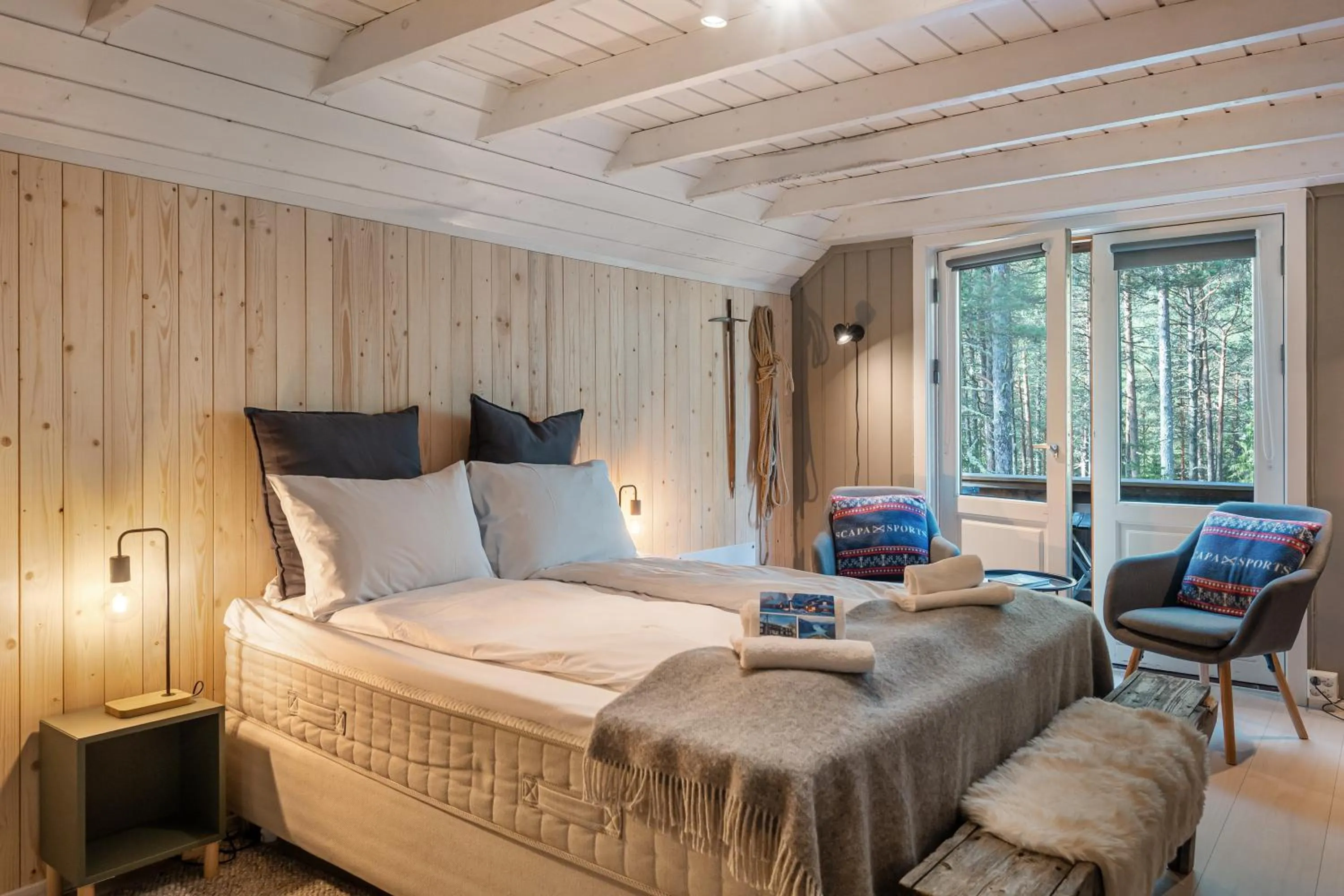 Bed in Herangtunet Mountain Lodge