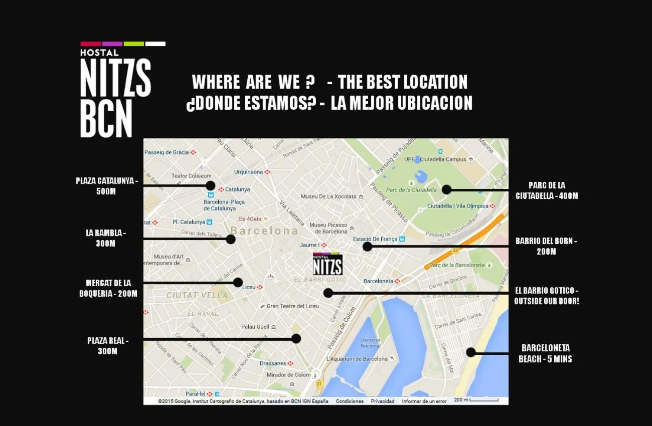 Nearby landmark in Hostal Nitzs Bcn