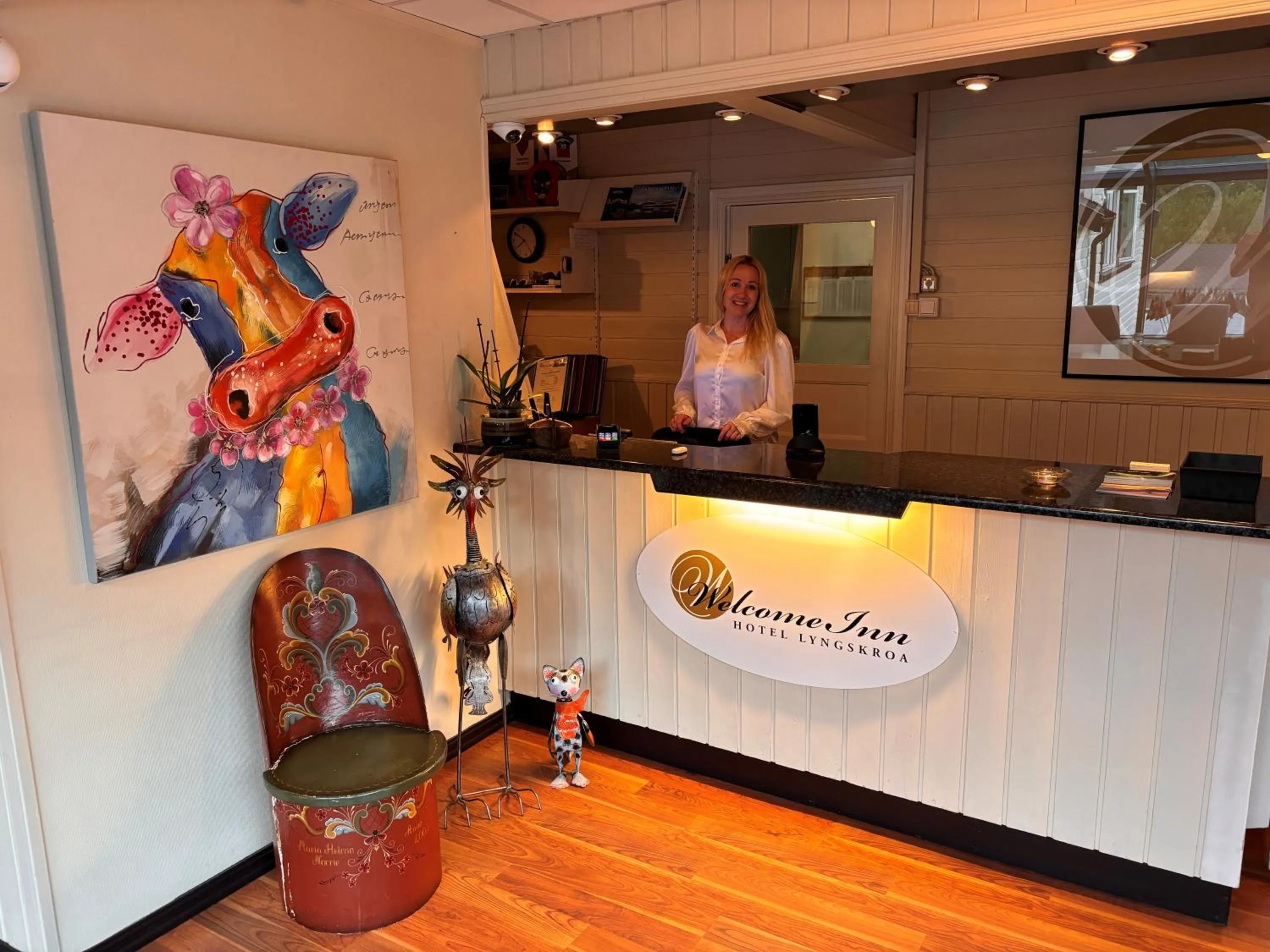 Lobby or reception in Welcome Inn Hotel Lyngskroa