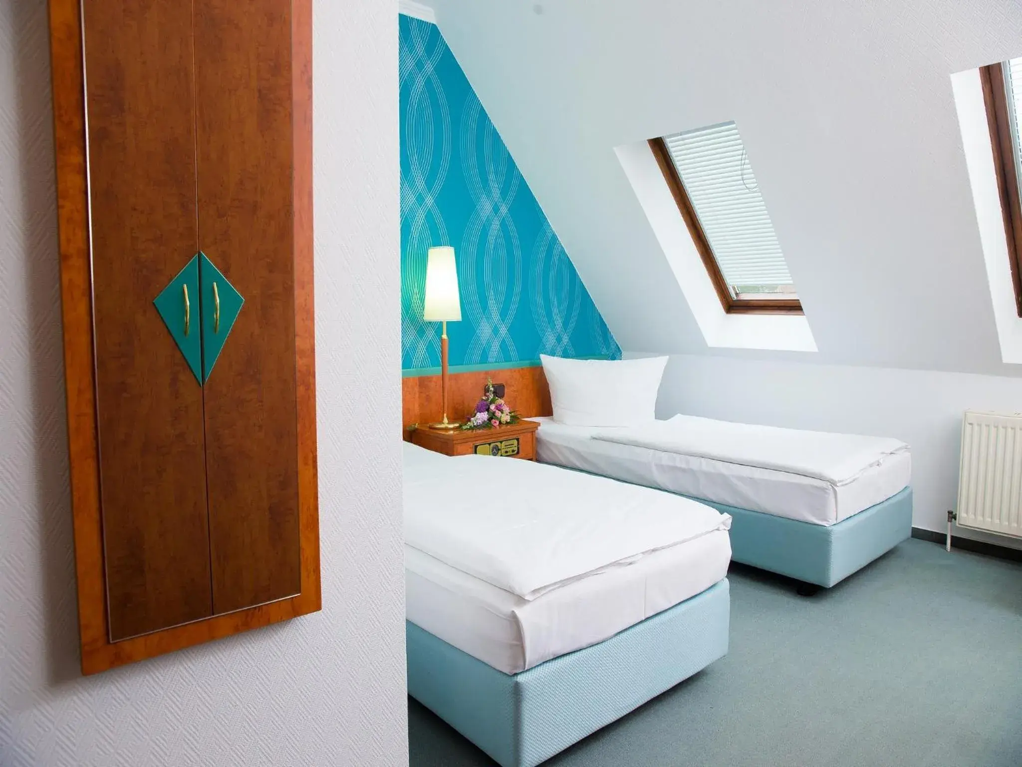 Twin Room with Private Bathroom - single occupancy in Pension Weinberg Güstrow Twin Room with Private Bathroom - single occupancy in Pension Weinberg Güstrow