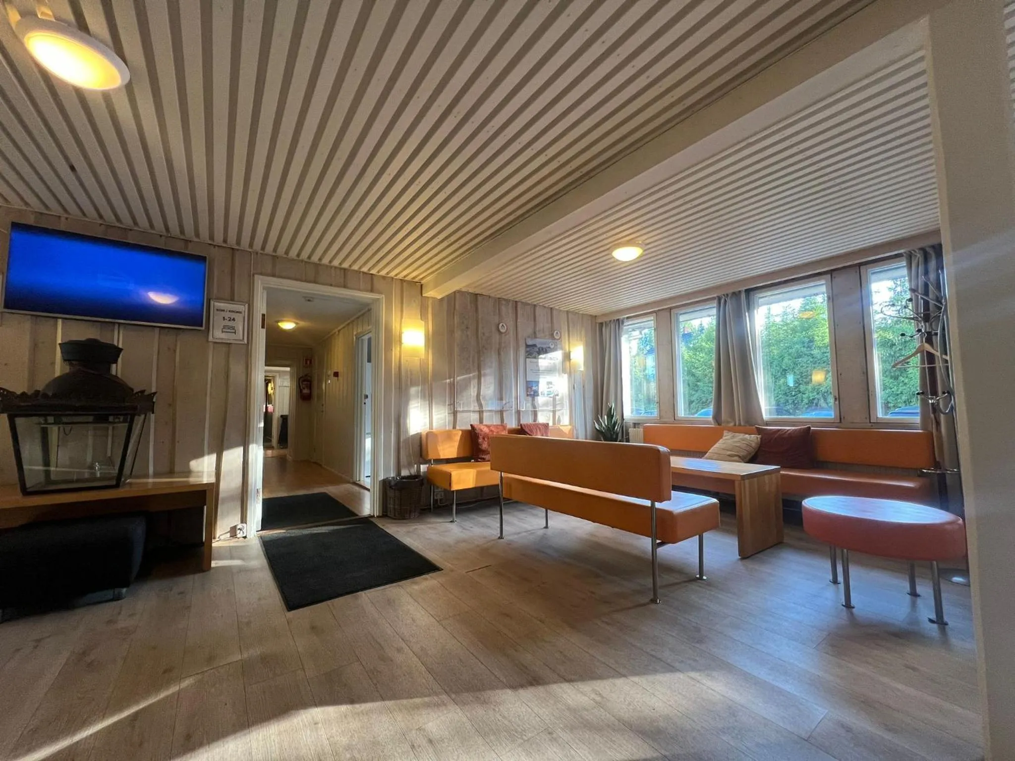 Lobby or reception in Gjøvik Hovdetun Hostel