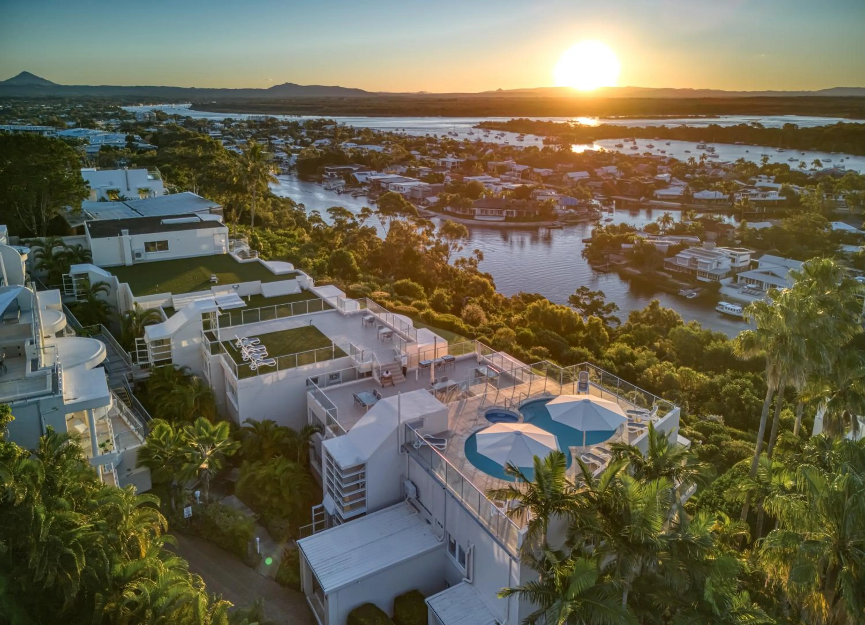 Bird's eye view in Noosa Crest Resort