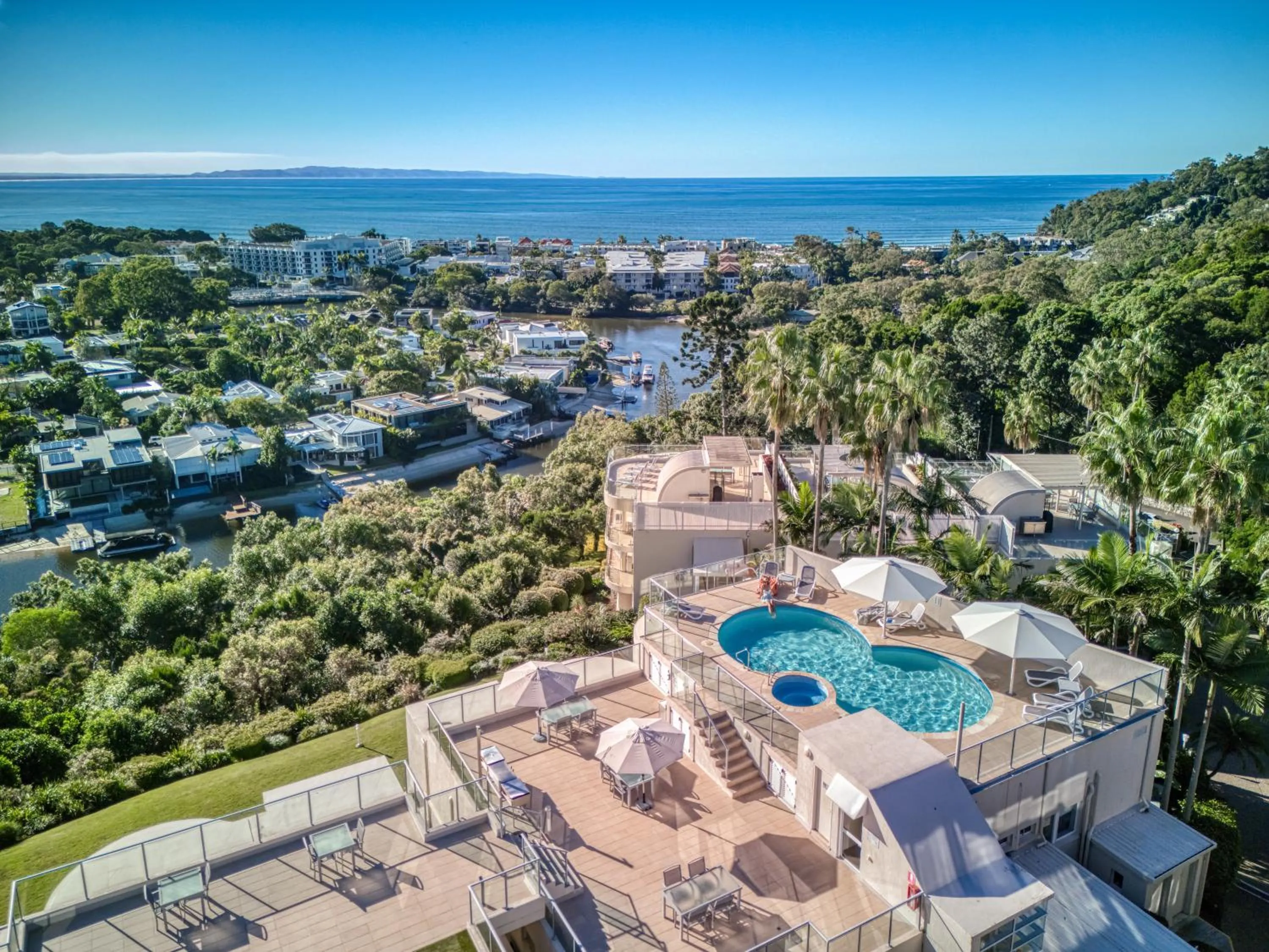 Bird's eye view in Noosa Crest Resort