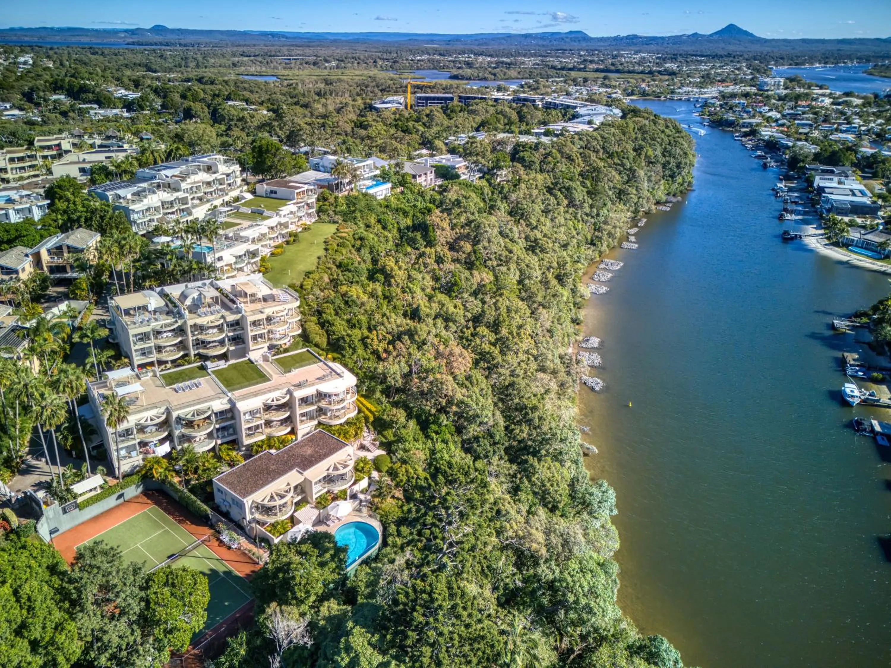 Bird's eye view in Noosa Crest Resort