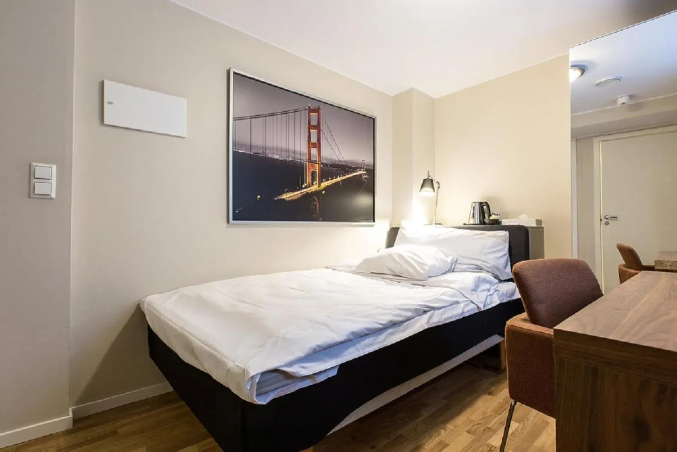 Bed in Chesterfield Hotel