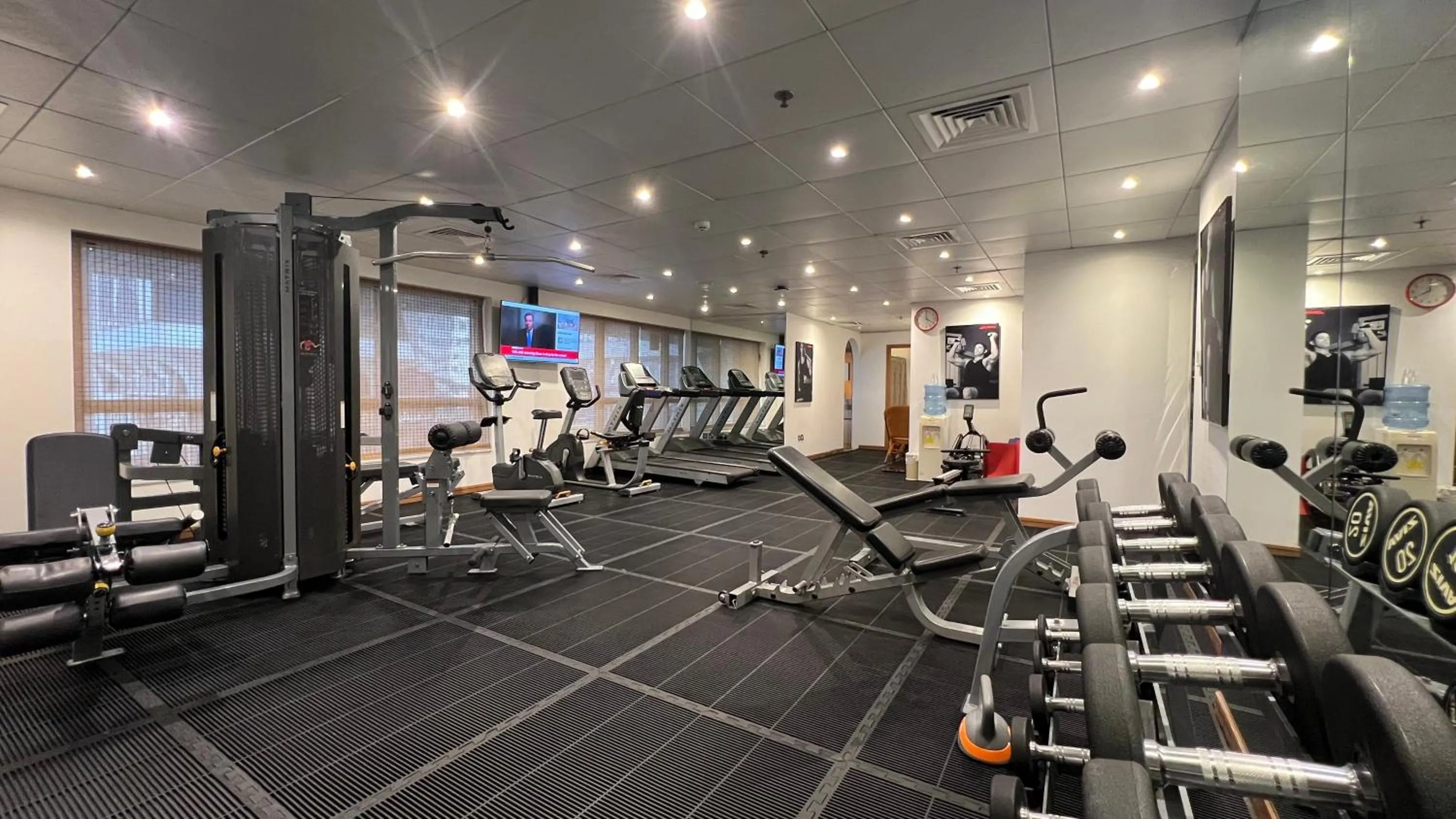 Fitness centre/facilities in Uptown Hotel Apartments Abu Dhabi by Gewan