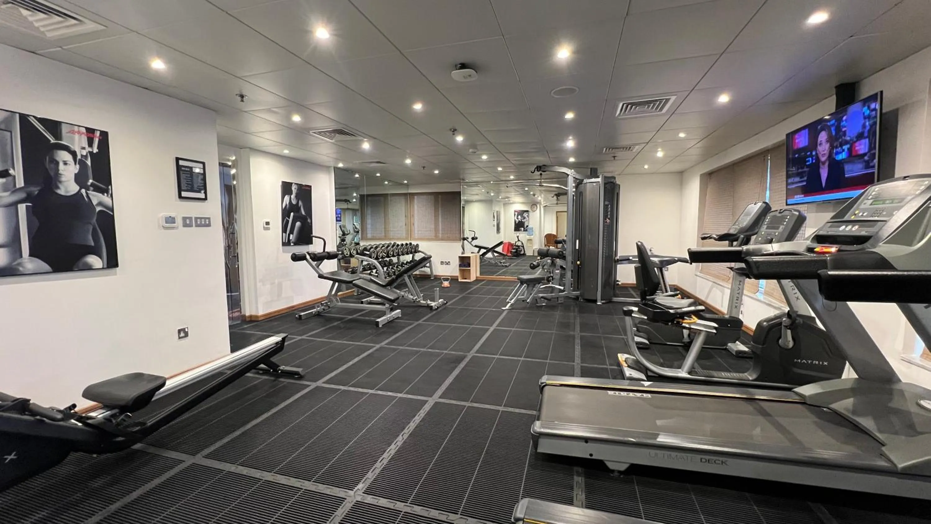 Fitness centre/facilities in Uptown Hotel Apartments Abu Dhabi by Gewan