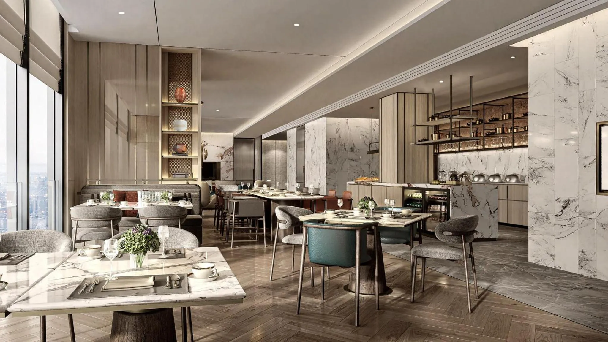 Lounge or bar in Crowne Plaza Shanghai Jinxiu by IHG