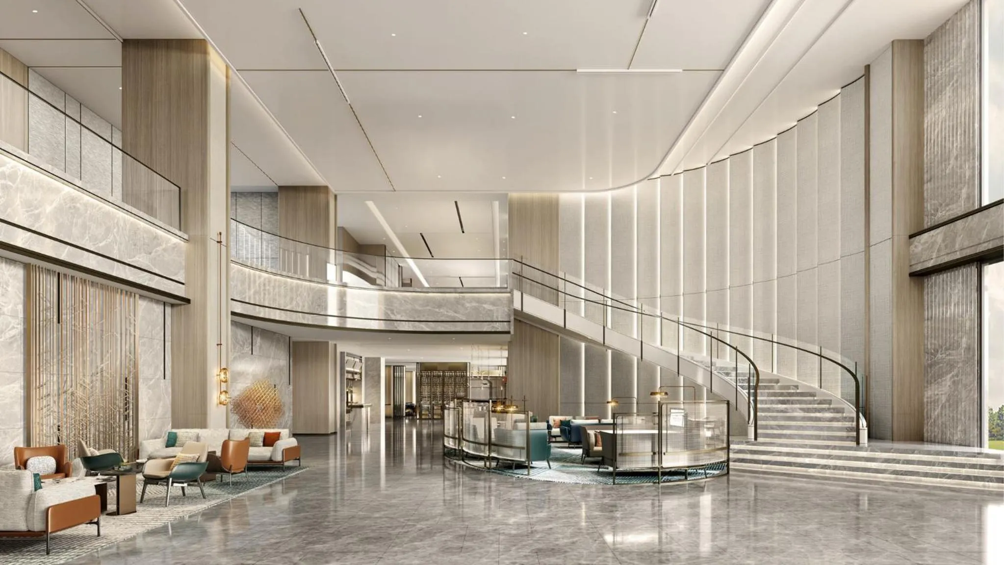 Property building in Crowne Plaza Shanghai Jinxiu by IHG