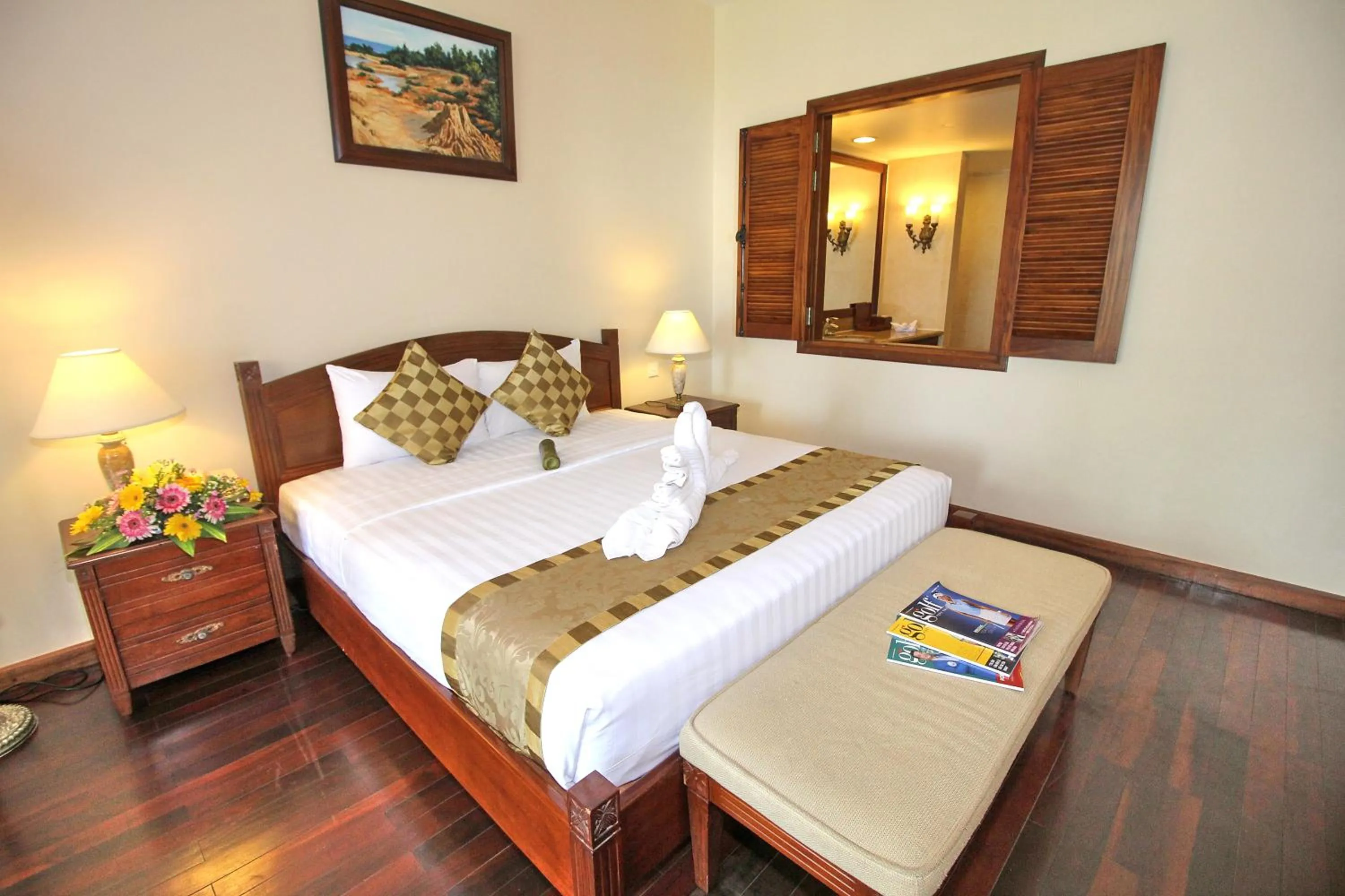 Bed in Novela Muine Resort & Spa