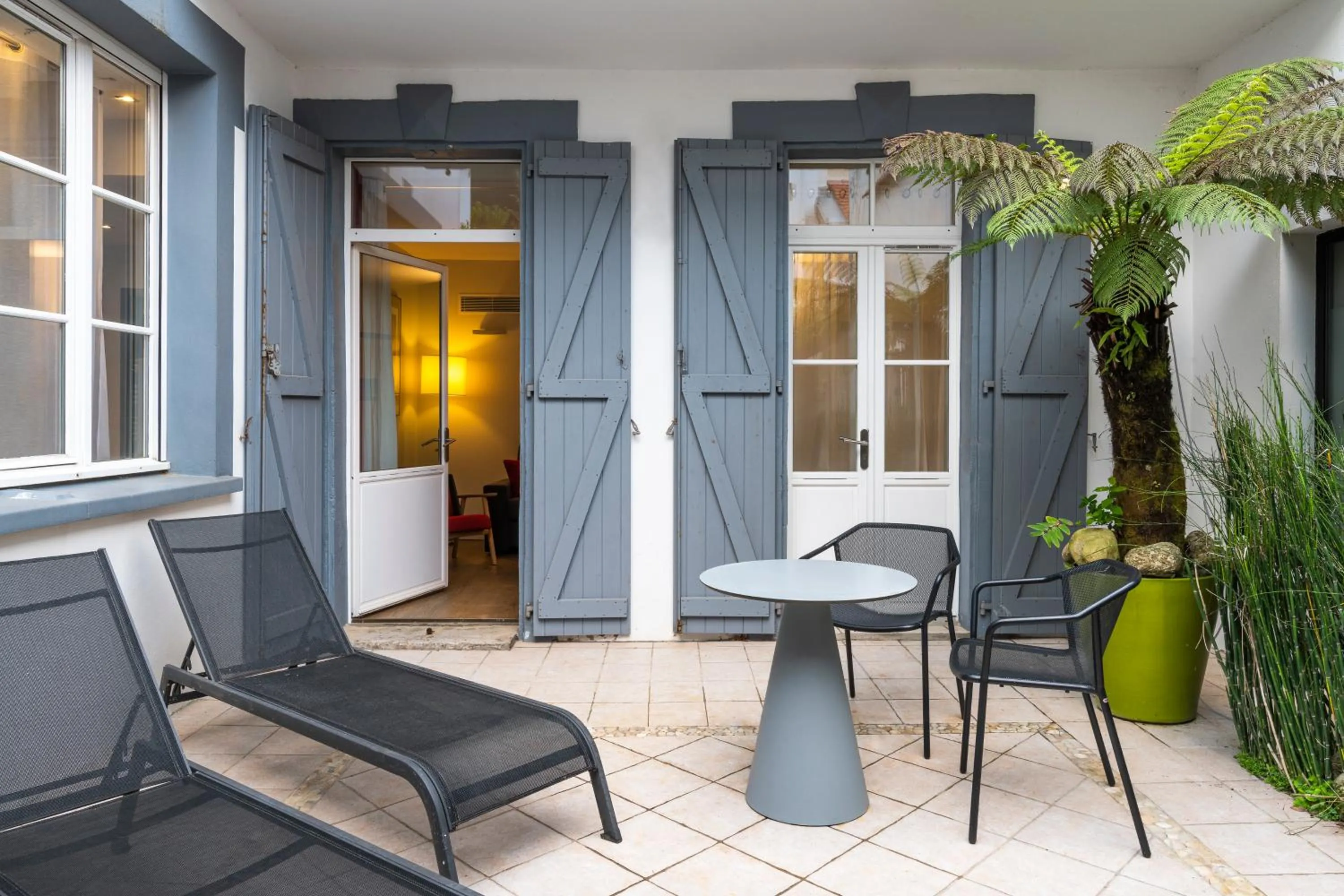 Patio in Hotel Villa Koegui Biarritz