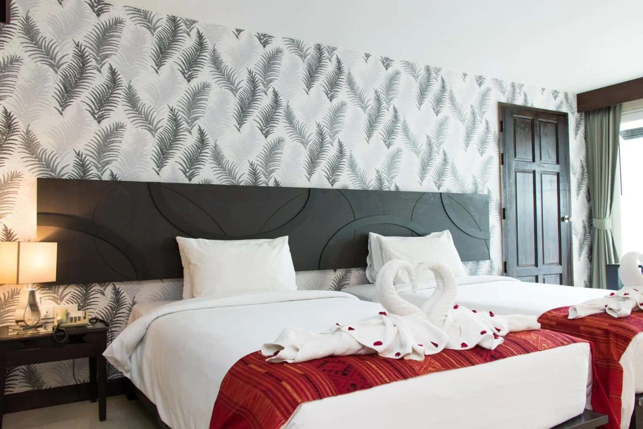 Bed in Pattawia Resort & Spa, Pranburi