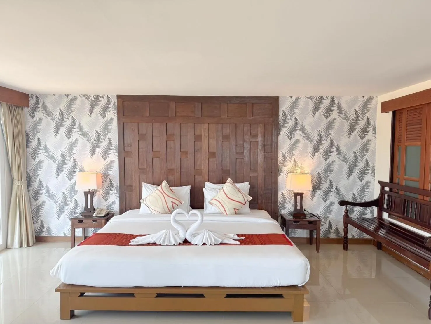 Bedroom, Bed in Pattawia Resort & Spa, Pranburi