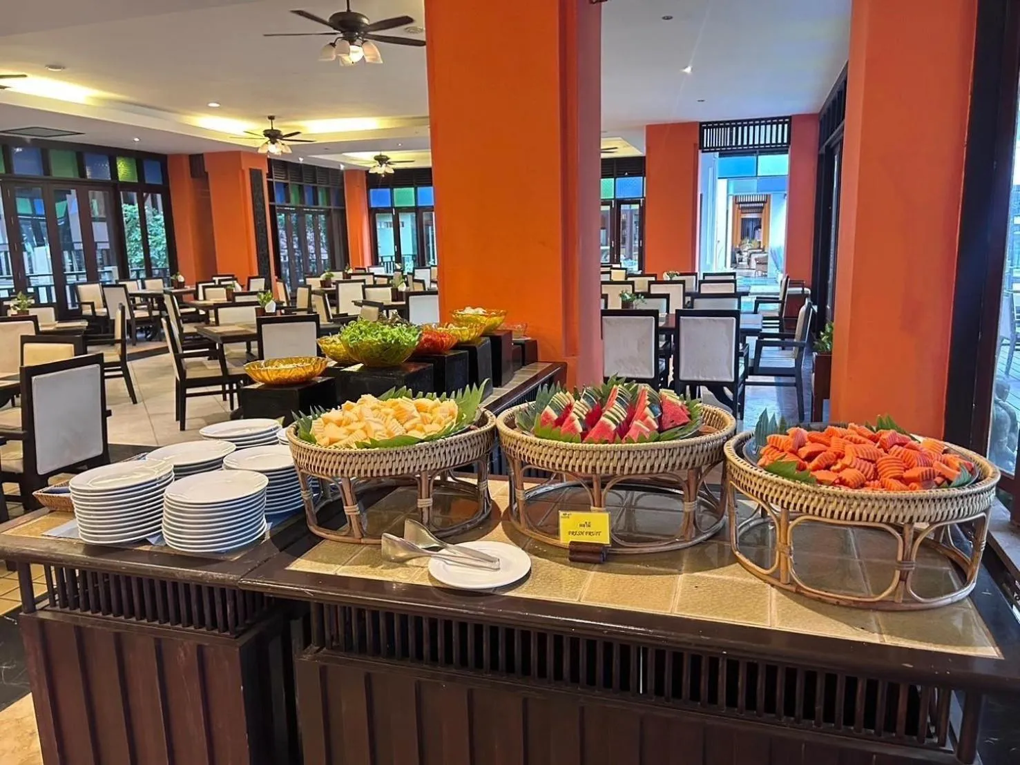 Breakfast in Pattawia Resort & Spa, Pranburi