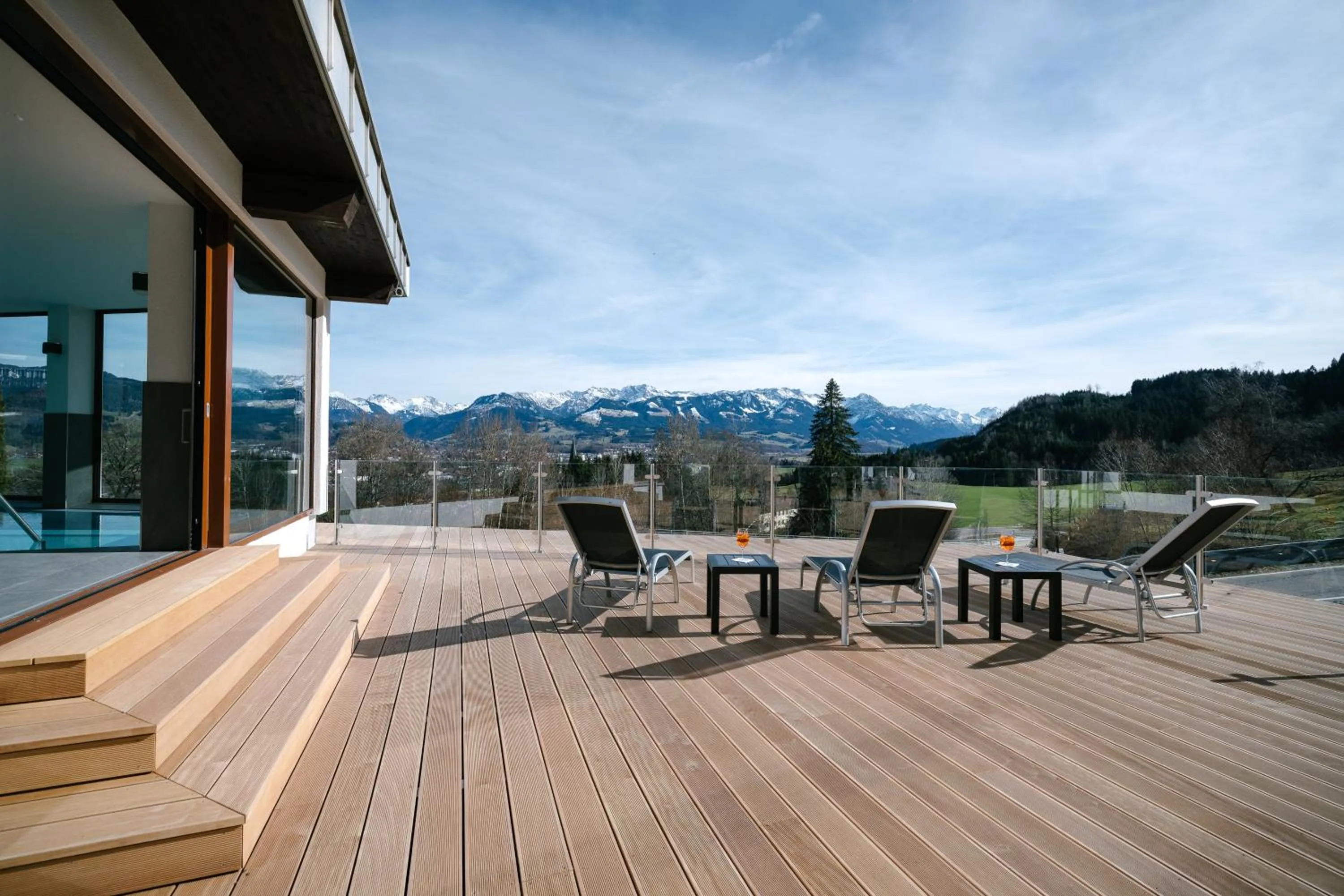 Balcony/Terrace in Panoramahotel Kühbergalp