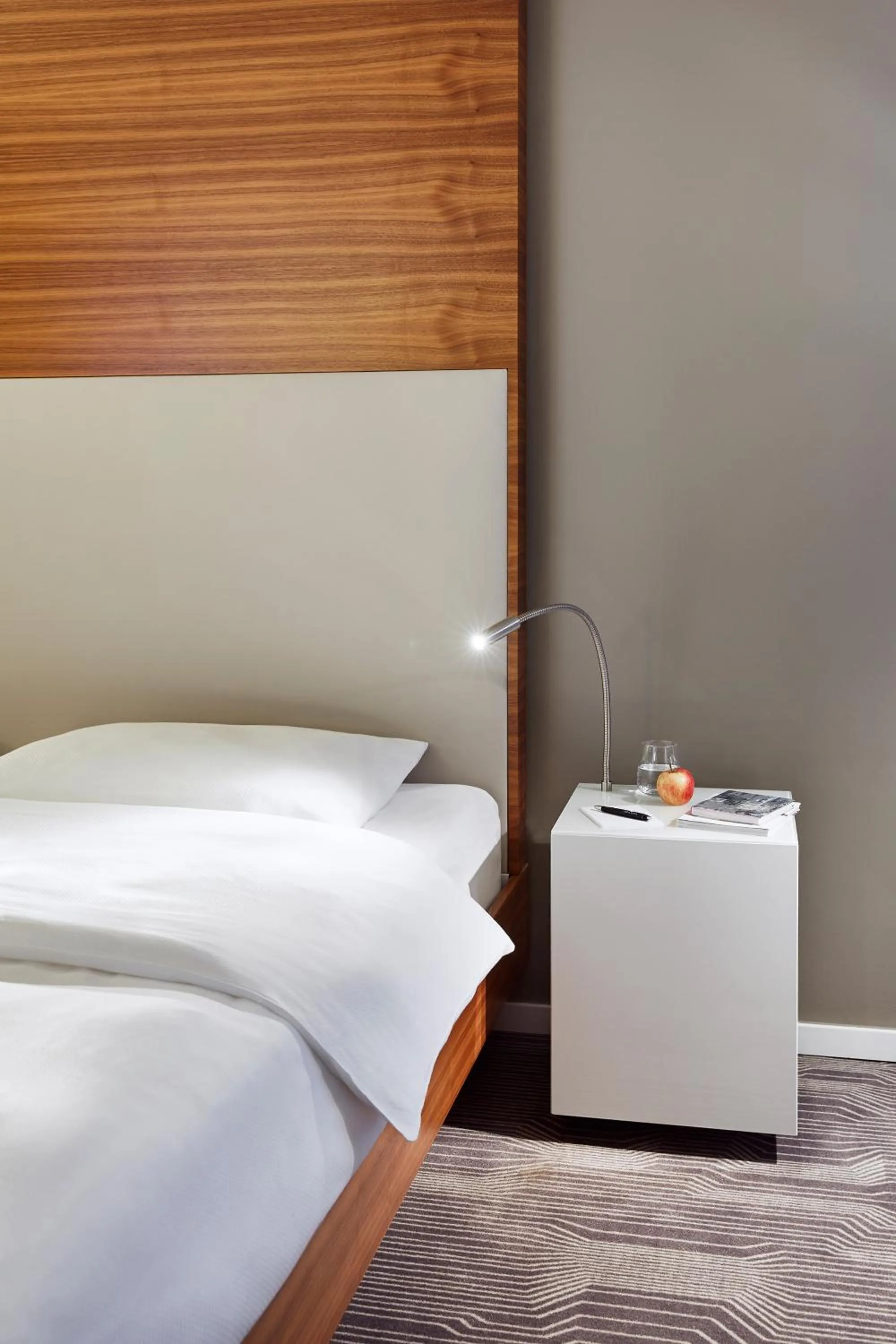 Bed in LEGERE HOTEL Luxembourg