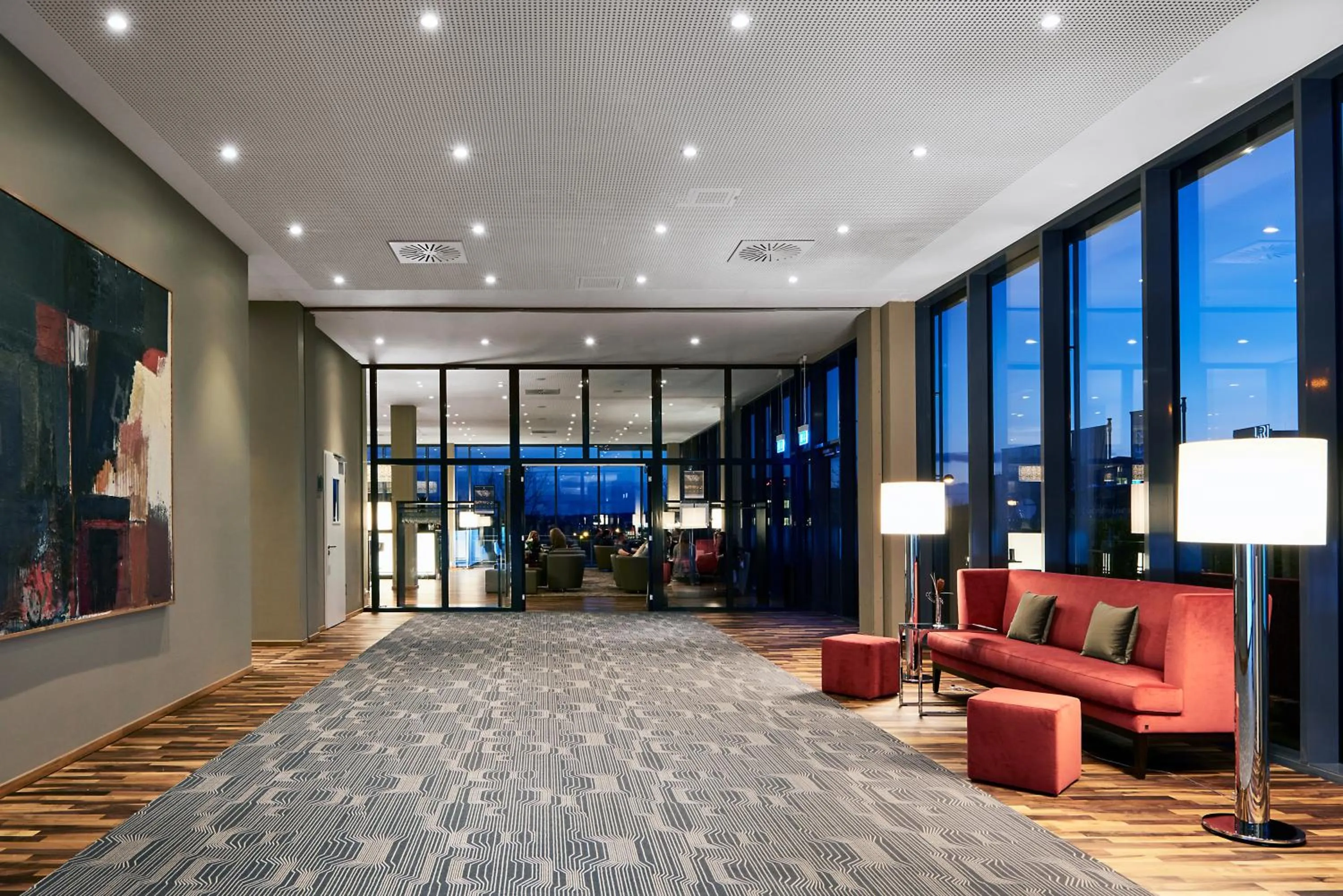Lobby or reception in LEGERE HOTEL Luxembourg