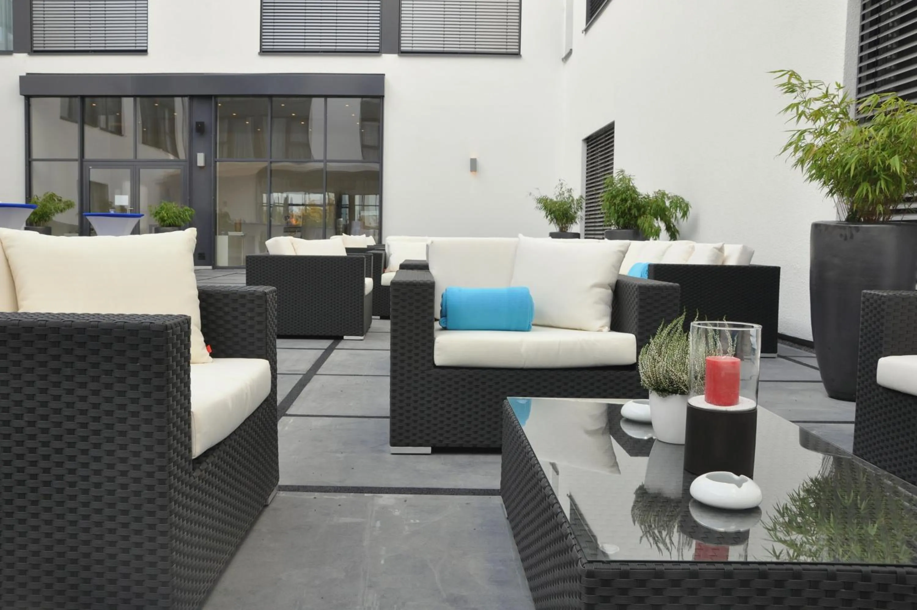 Patio in LEGERE HOTEL Luxembourg