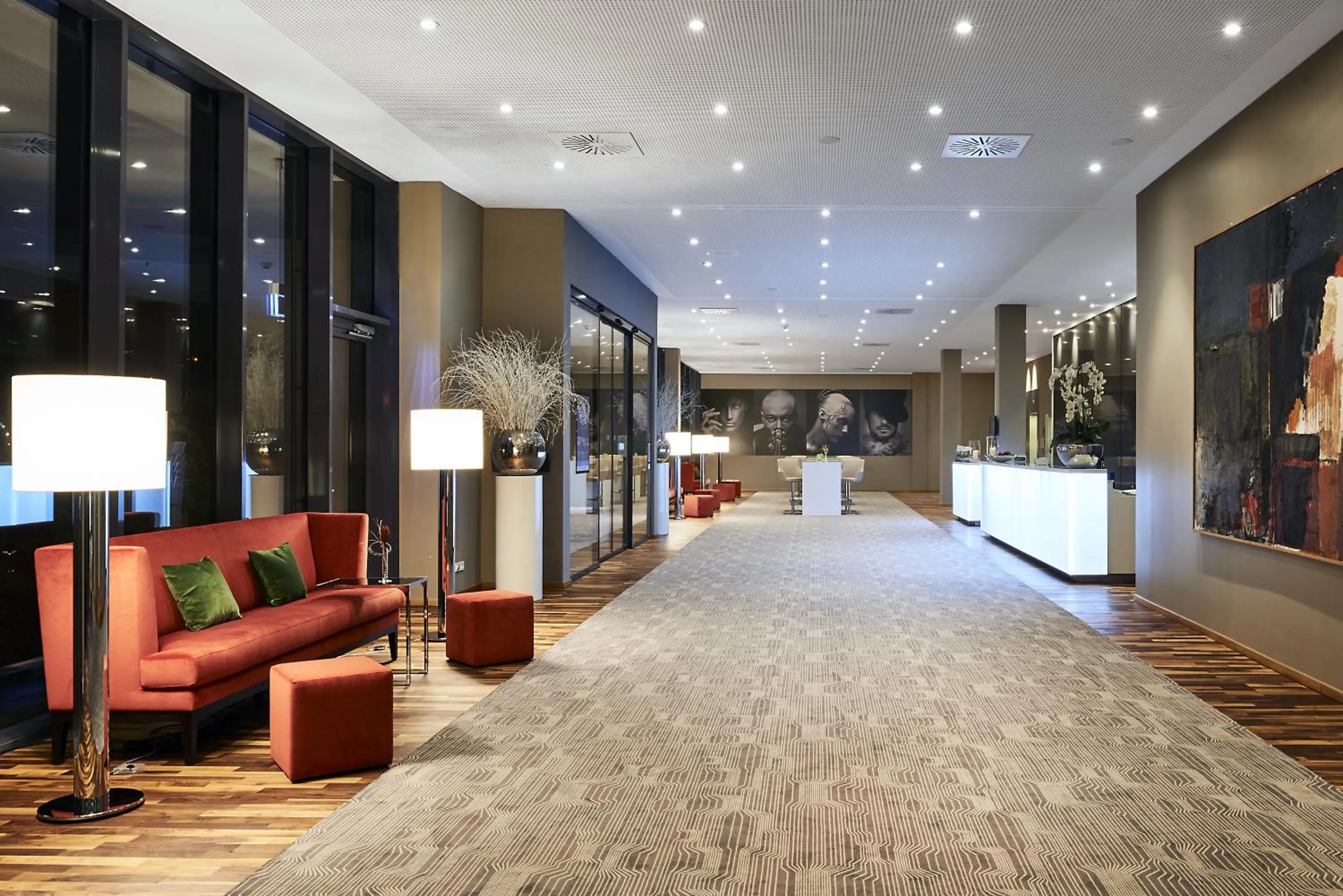 Lobby or reception in LEGERE HOTEL Luxembourg