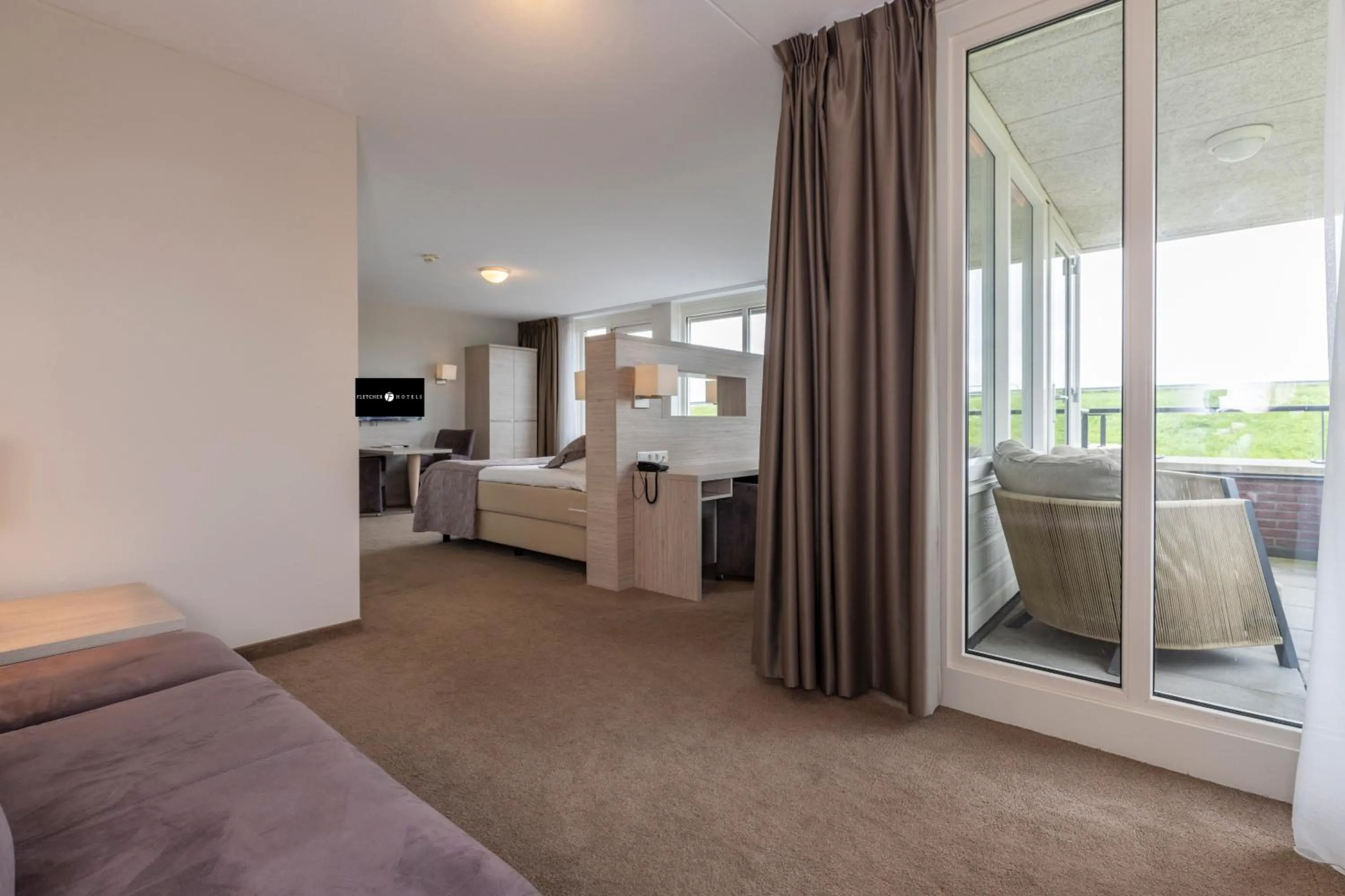 Bedroom, Bed in Fletcher Wellness-Hotel Kamperduinen